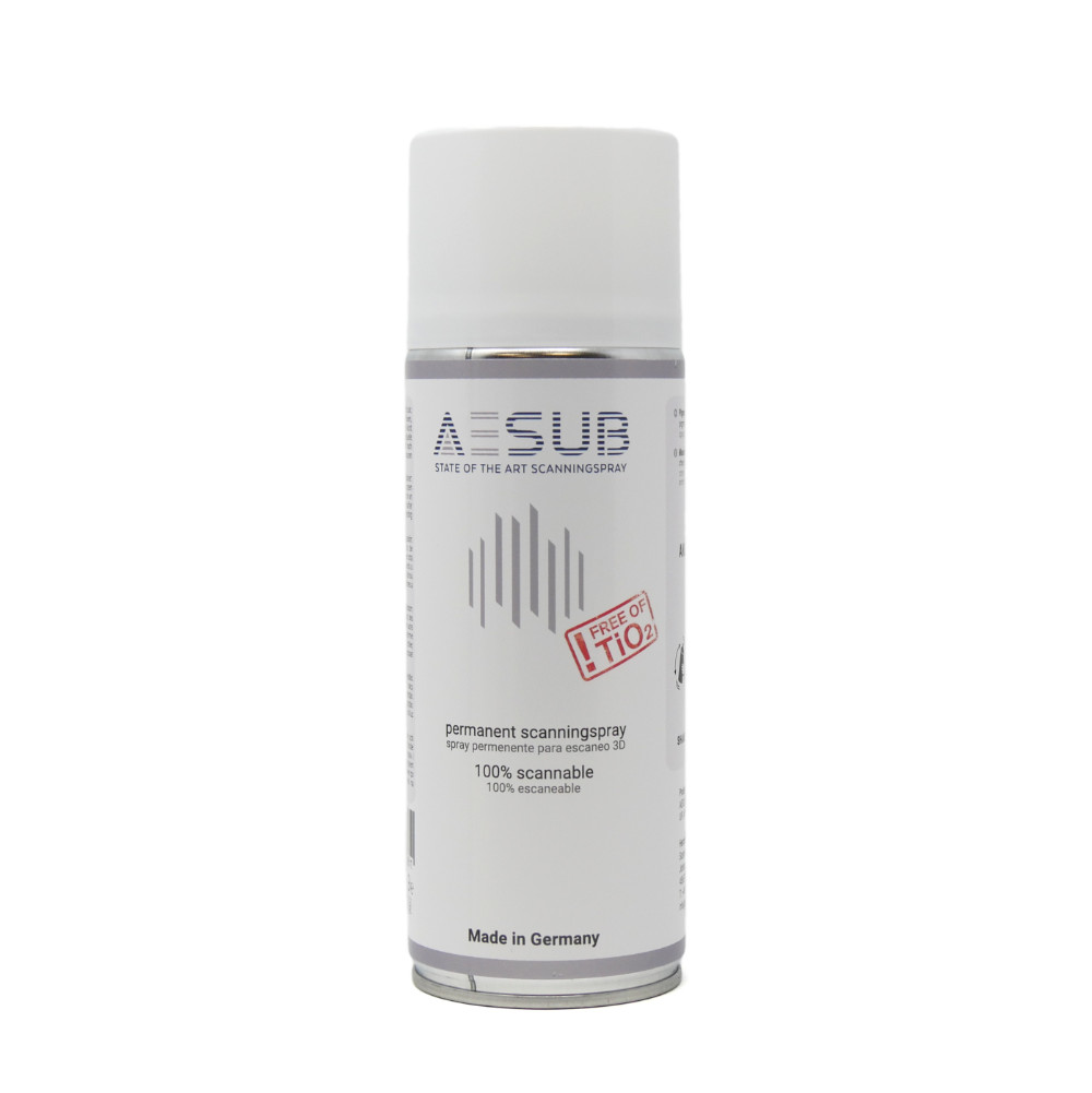 AESUB White – 13.5 fl. oz. (400 ml) Aerosol Can – 3D Scanning Spray