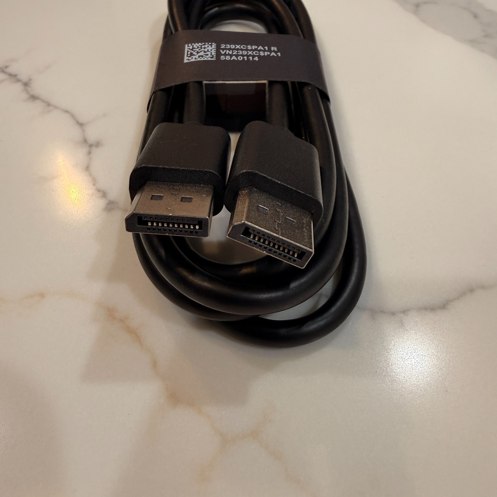 2 Pack Genuine Dell OEM DisplayPort (DP) Video Cables – 6ft, Brand New, 4K