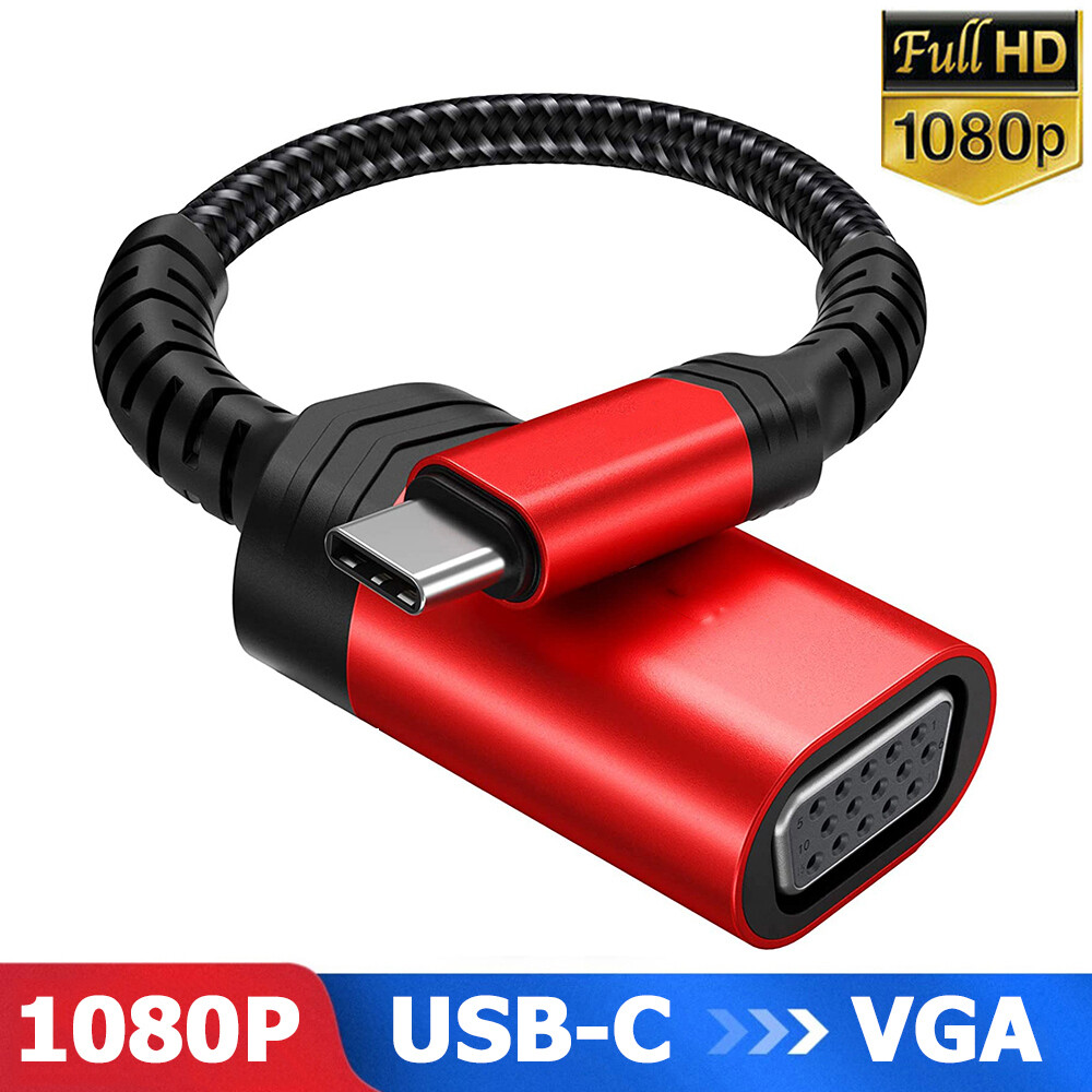 USB C to VGA cable USB 3.1 Type C to VGA adapter converter 4 Apple Dell Lenovo