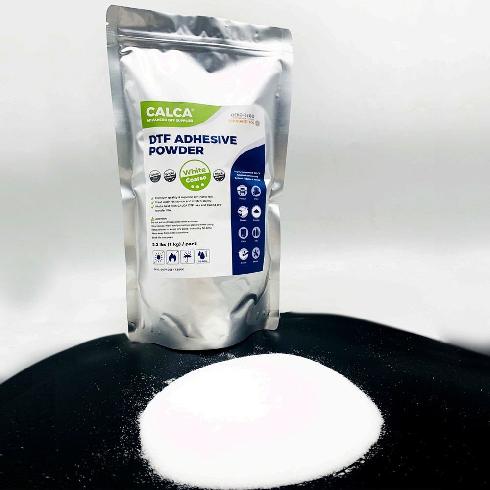 CALCA 2.2lbs Coarse, White MC3 TPU DTF Powder Digital Transfer Hot Melt Adhesive