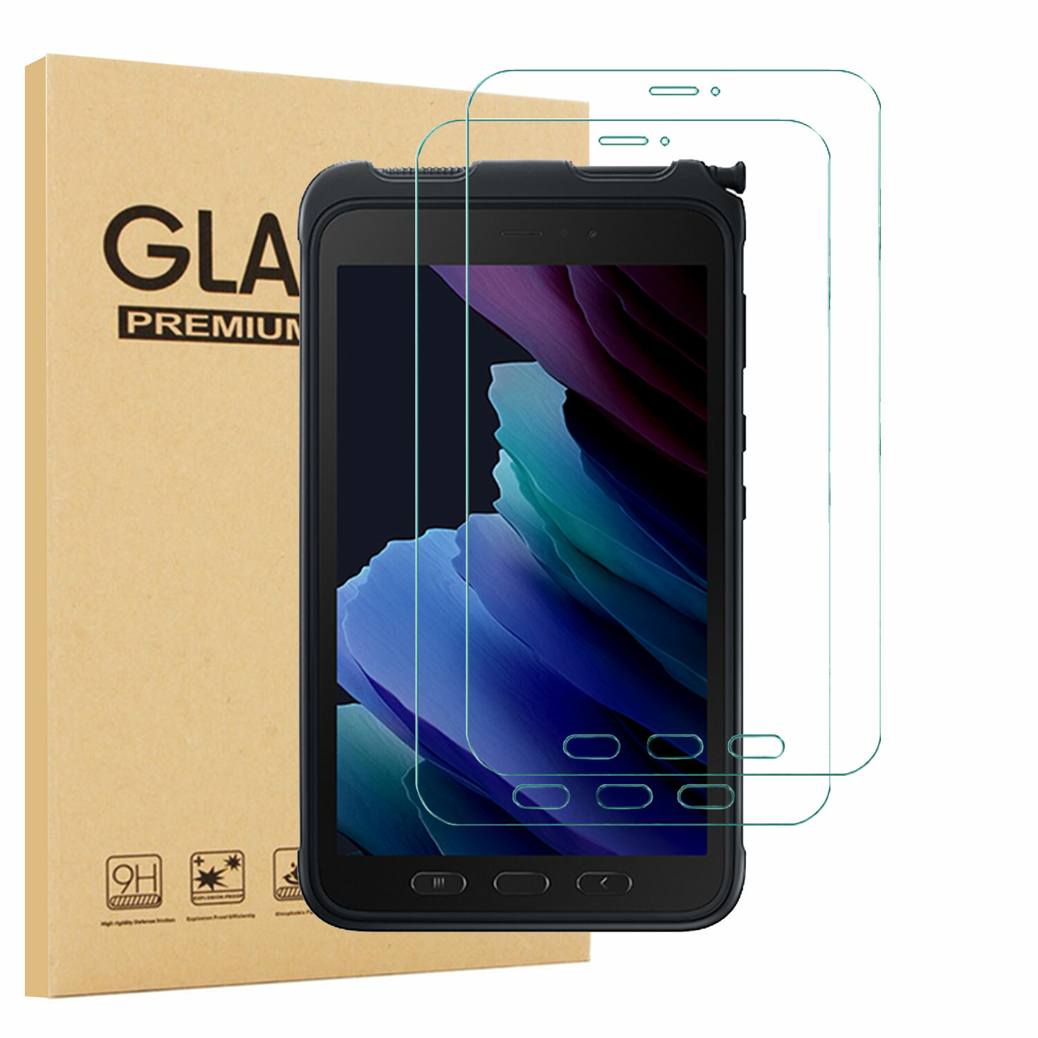 2 PCS Tempered Glass Screen Protector For Samsung Galaxy Tab Active3 8.0″ 2020