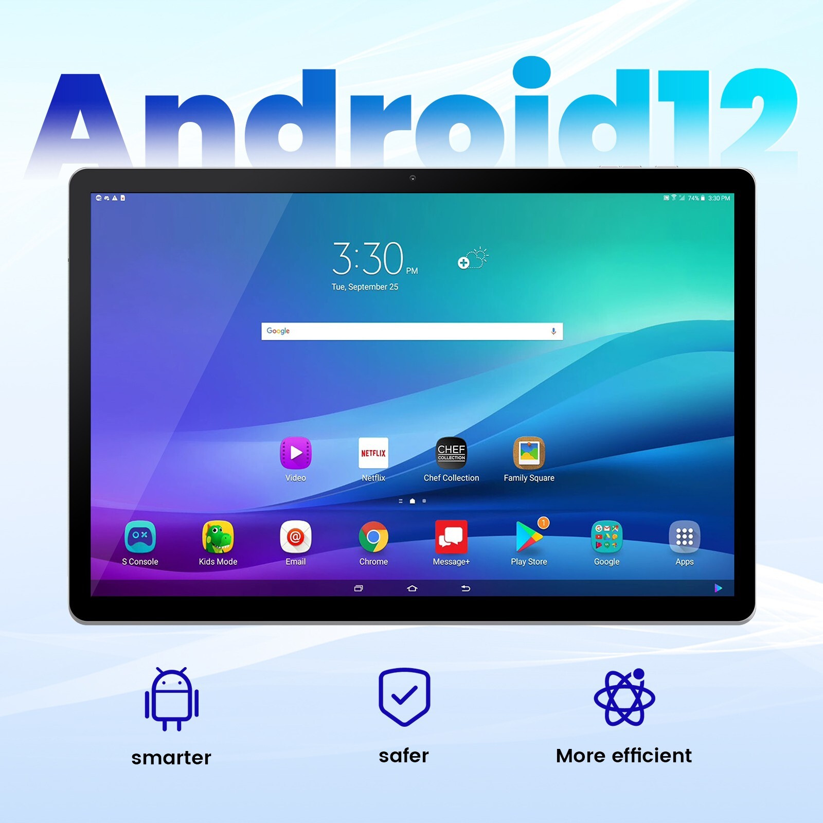 7inch Kids Tablet PC Quad-Core Dual Cameras Android 10 WiFi Bundle Case 64GB