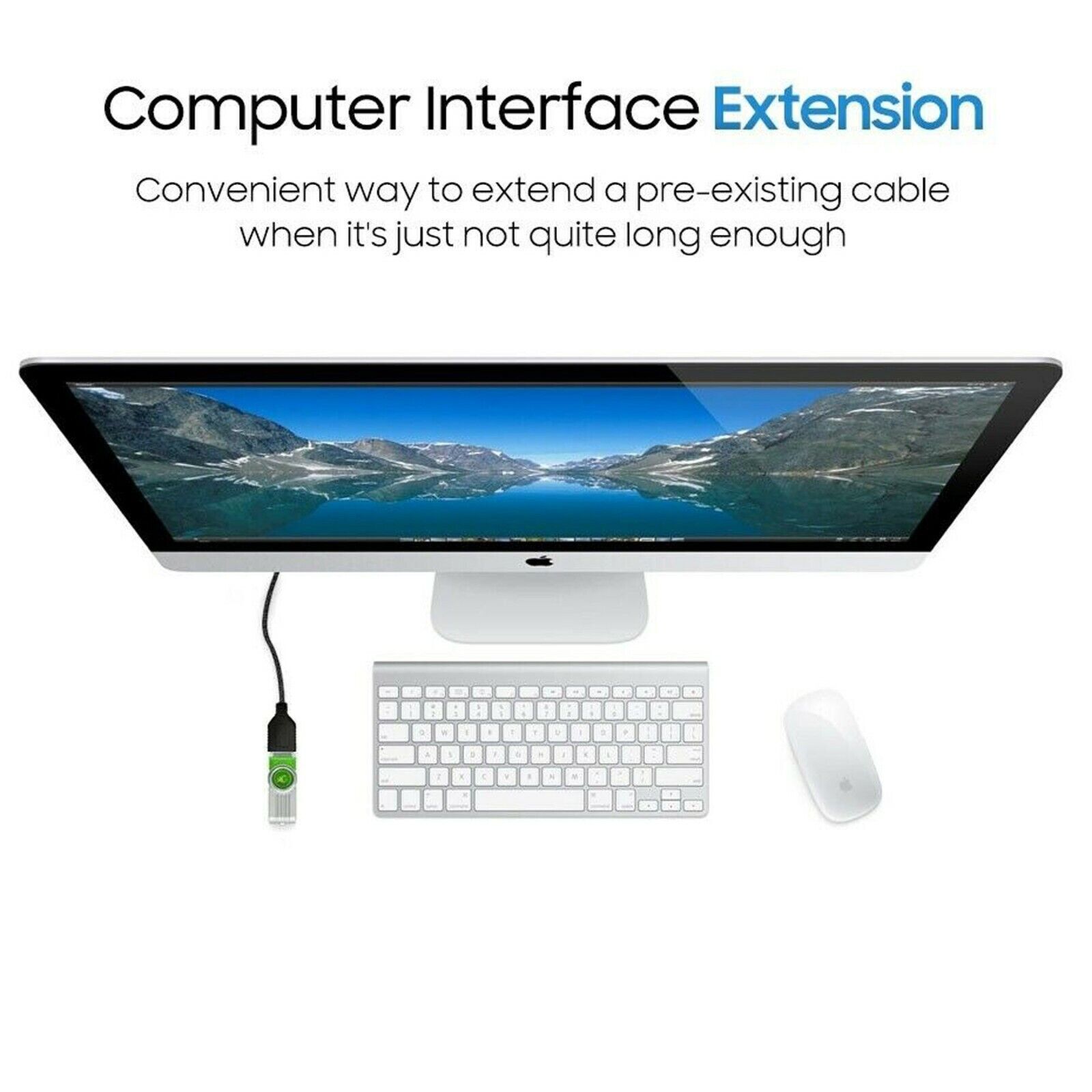 High-Speed USB to USB Extension Cable USB 2.0 Adapter Extender Cord Male/Female