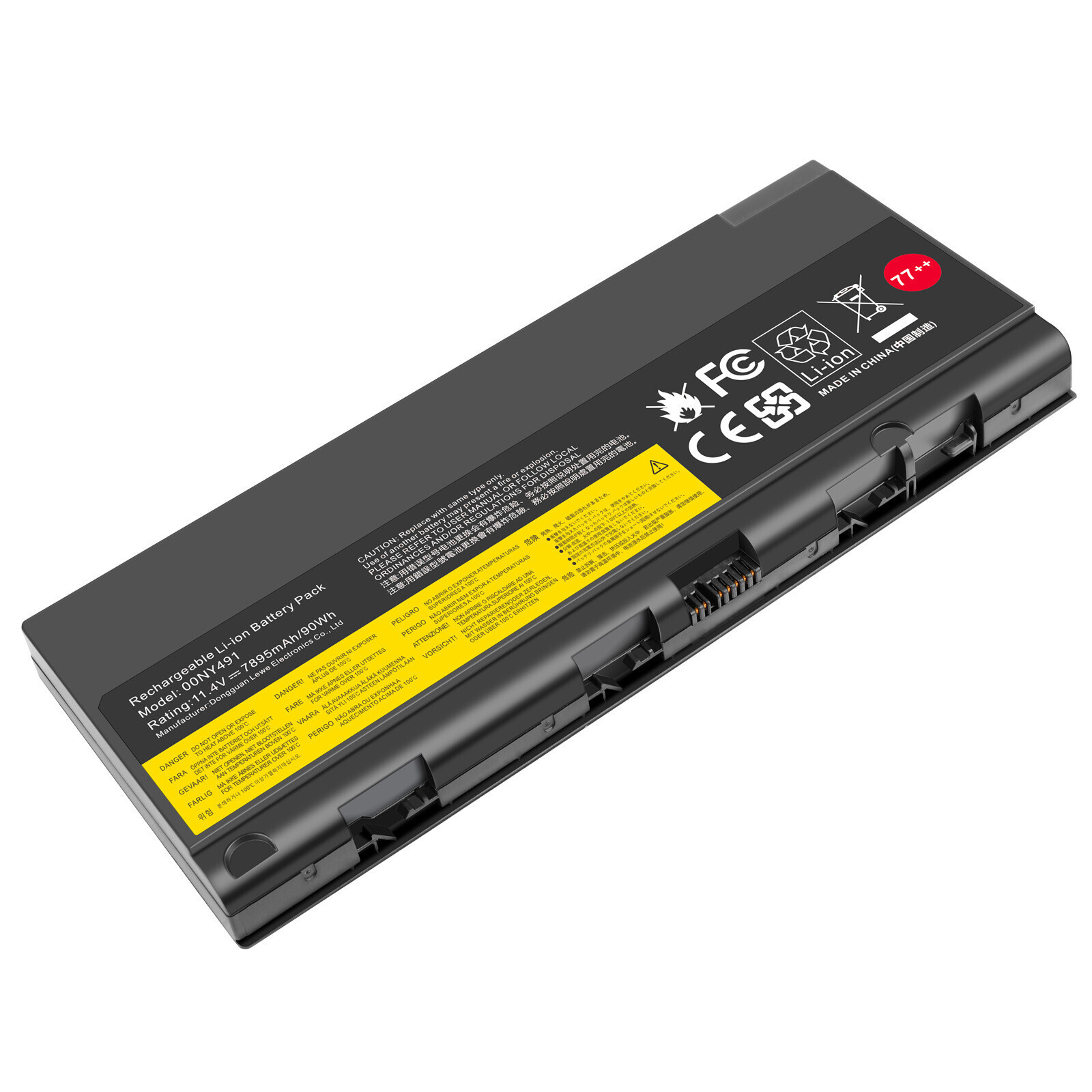 77+ Battery for Lenovo Thinkpad P50 P51 P52 Series 00NY492 00NY493 90wh New