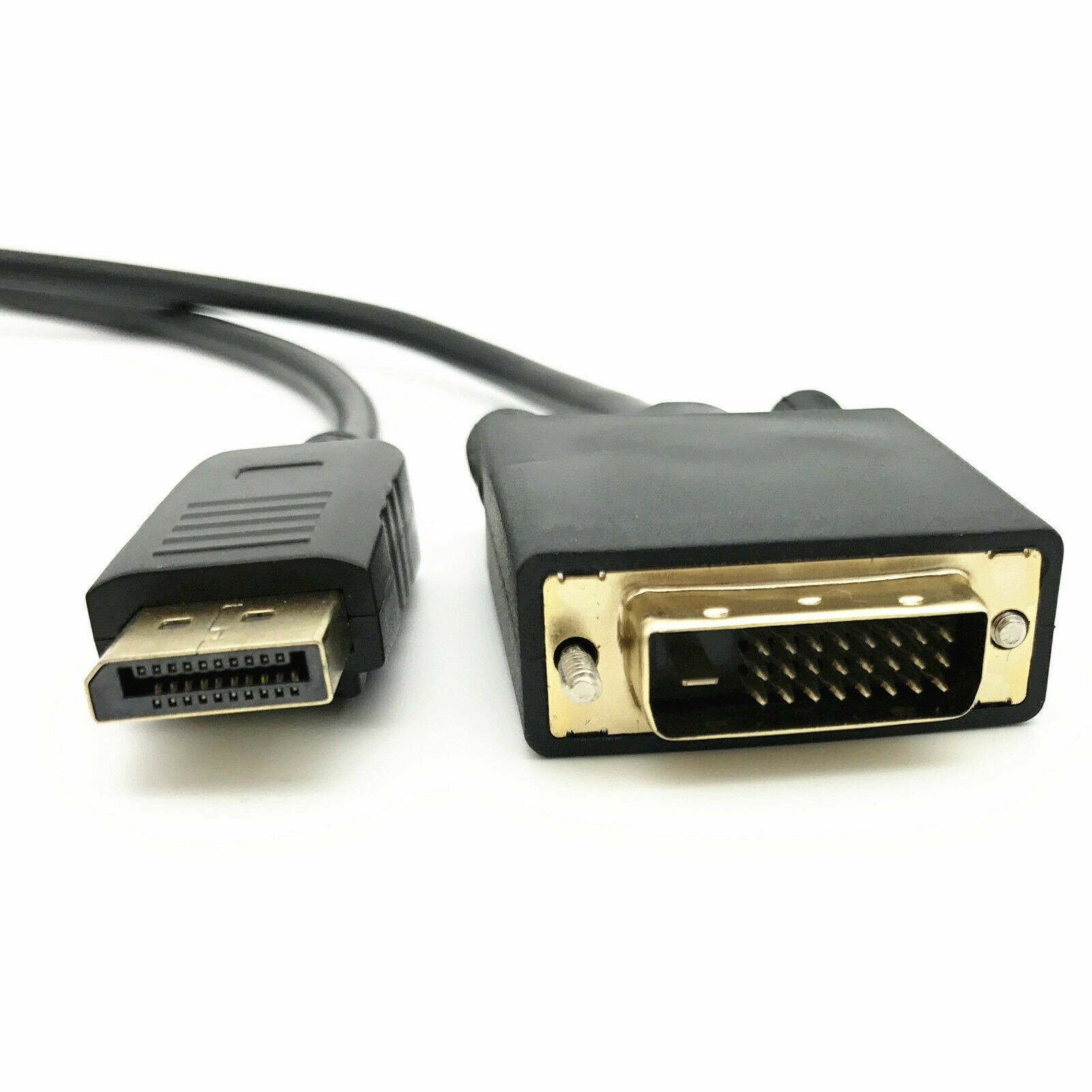 6/10/15 Ft Gold Plated DP DisplayPort to DVI-D Male Dual Link Cable 2k 4k 1080P
