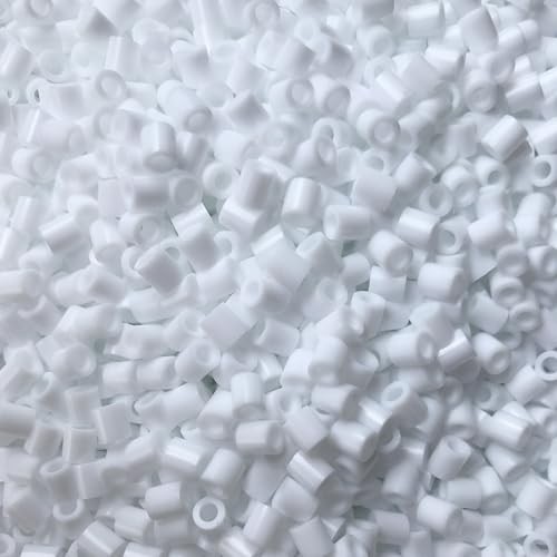OEEKOI 1000+ Pcs Fuse Beads – Melting Beads Bulk Refill for Crafts – 5mm White36