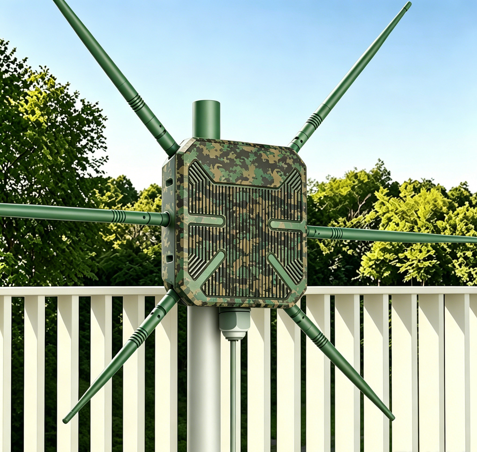 Dual Band AX3000 WiFi 6 Extender Booster Outdoor IP67 Weatherproof 6x Antennas
