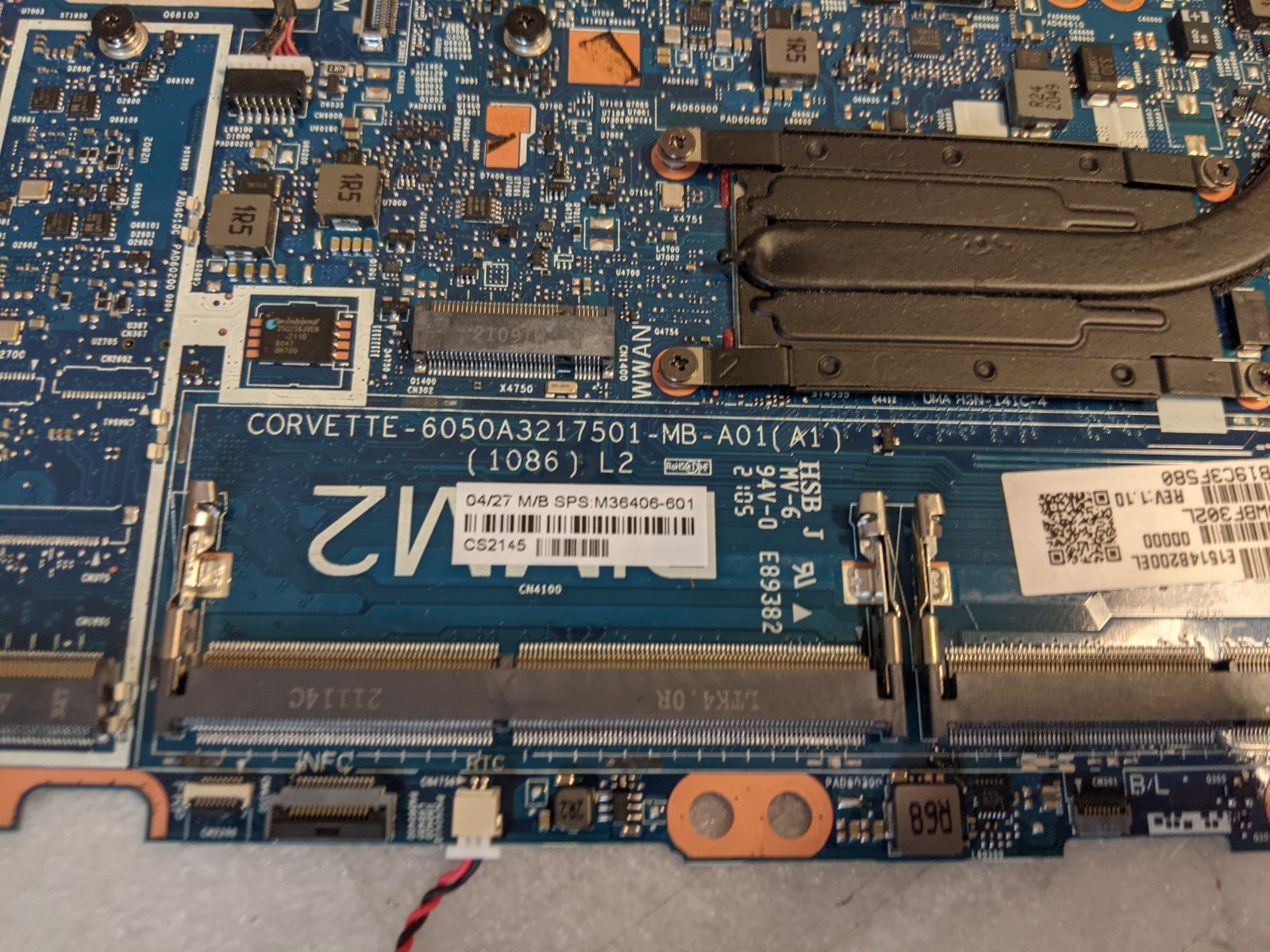 HP Elitebook 840 G8 Intel i5-1185G7 3.00GHz Motherboard 6050A3217501-MB-A01
