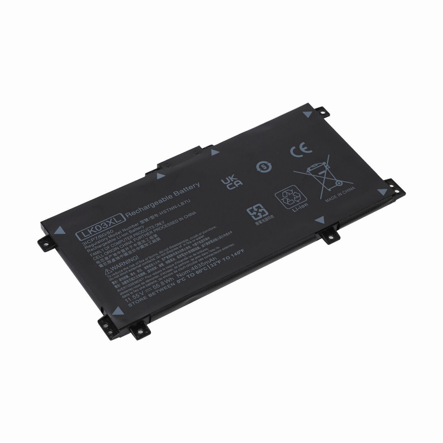 LK03XL Battery For HP ENVY X360 17-AE 17M-AE 916814-855 L09281-855 11.55V 55.8Wh
