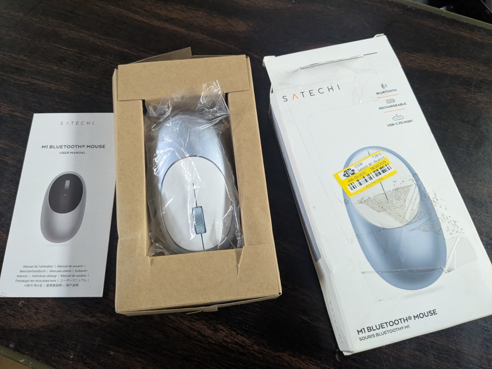 SATECHI M1 Wireless Bluetooth Mouse Rechargable USB-C