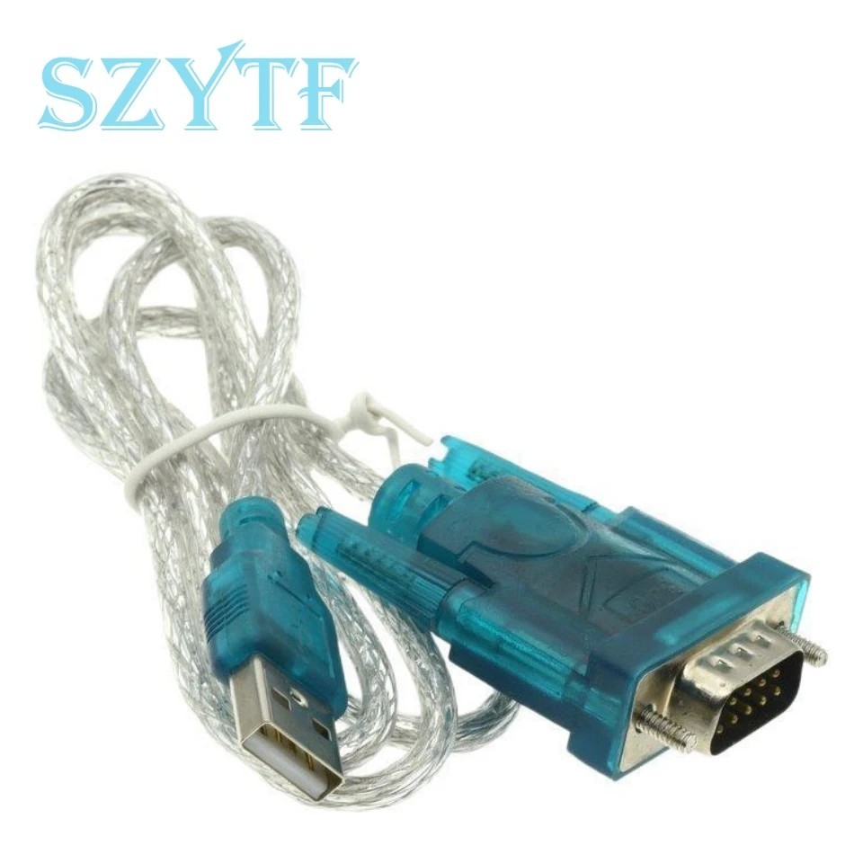 3Ft Translucent USB 2.0 to DB9 RS232 Serial Converter 9 Pin Adapter Cable PDA