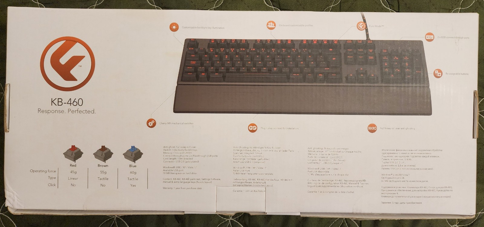 Func KB-460 Gaming Keyboard (Cherry MX Red)