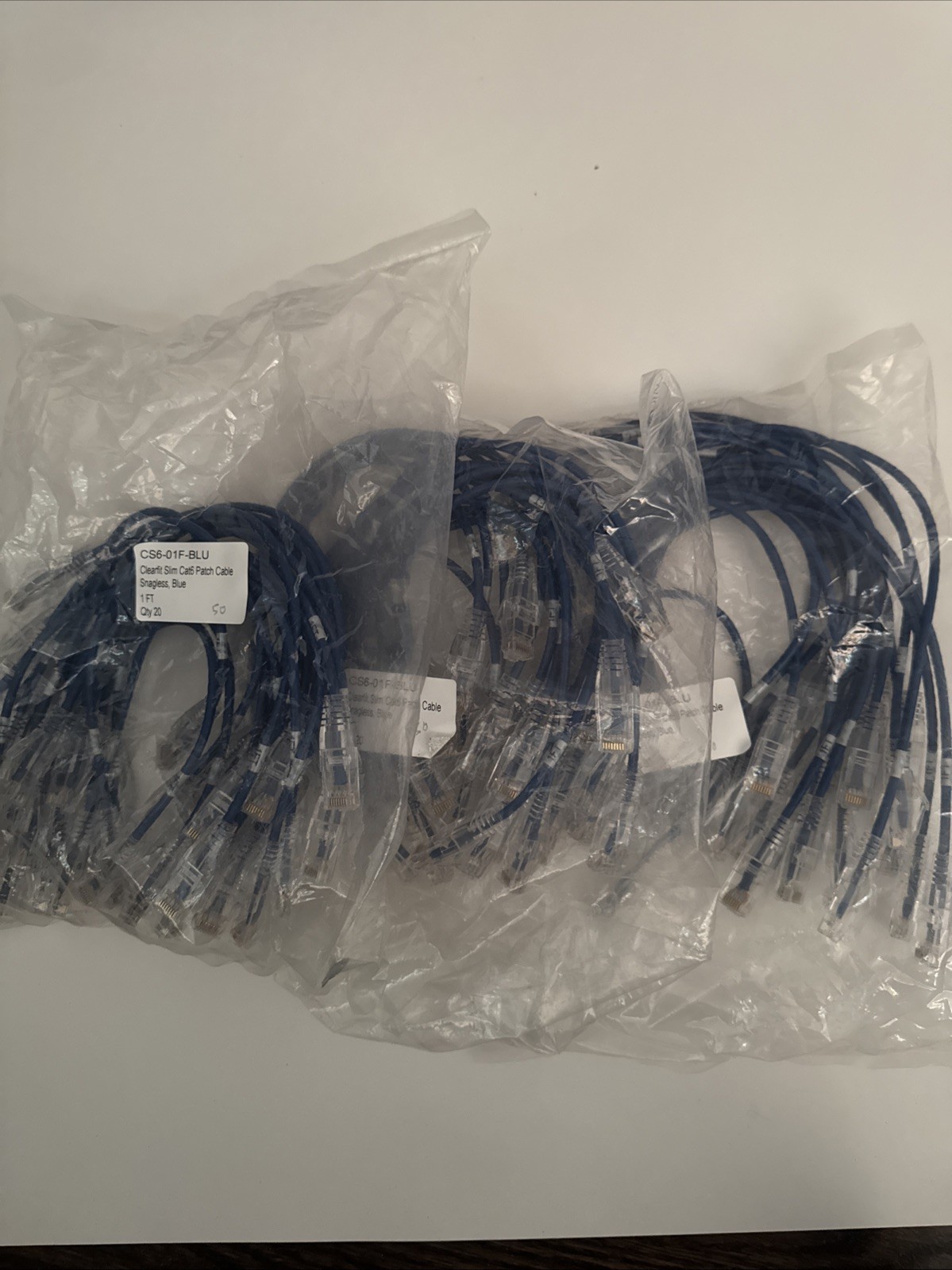 Clearfit Slim Cat6 Patch Cable 1 FT