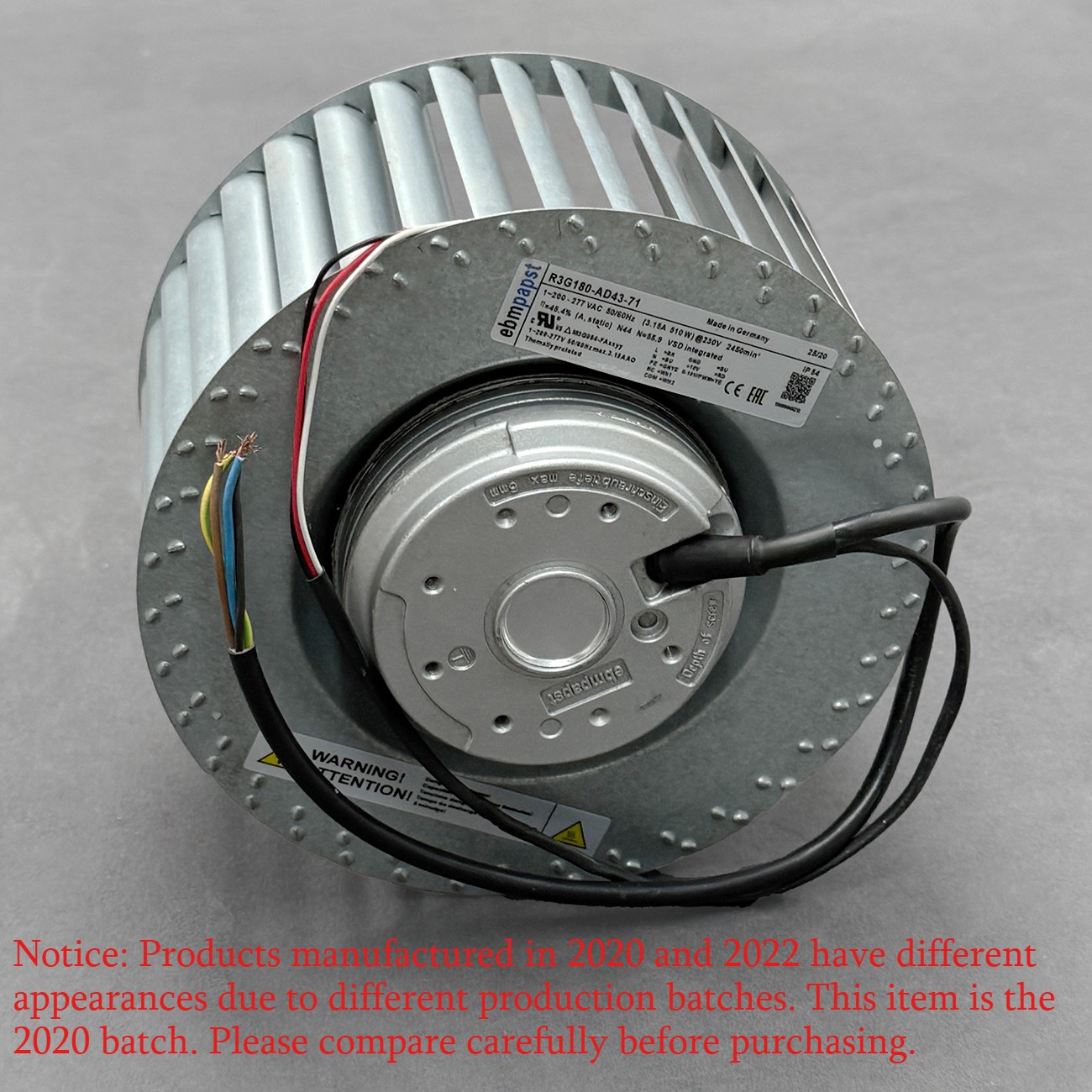 1Pcs R3G180-AD43-71 for Centrifugal Fan 230V 50/60Hz R3G180AD4371 2020