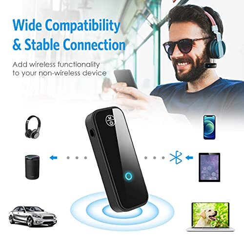 Transmisor y receptor Bluetooth Adaptador de coche Bluetooth AUX de 3,5 mm