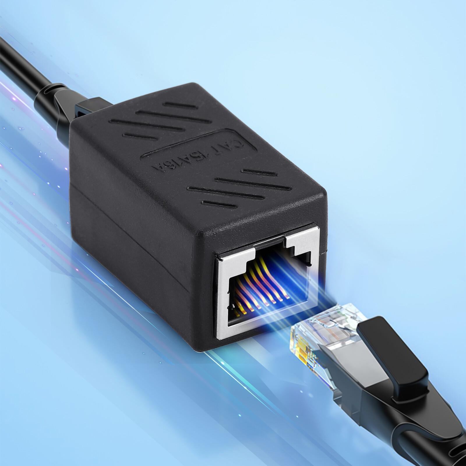 RJ45 Inline Coupler Cat6/Cat5e Ethernet Network Cable Extender Connector LOT