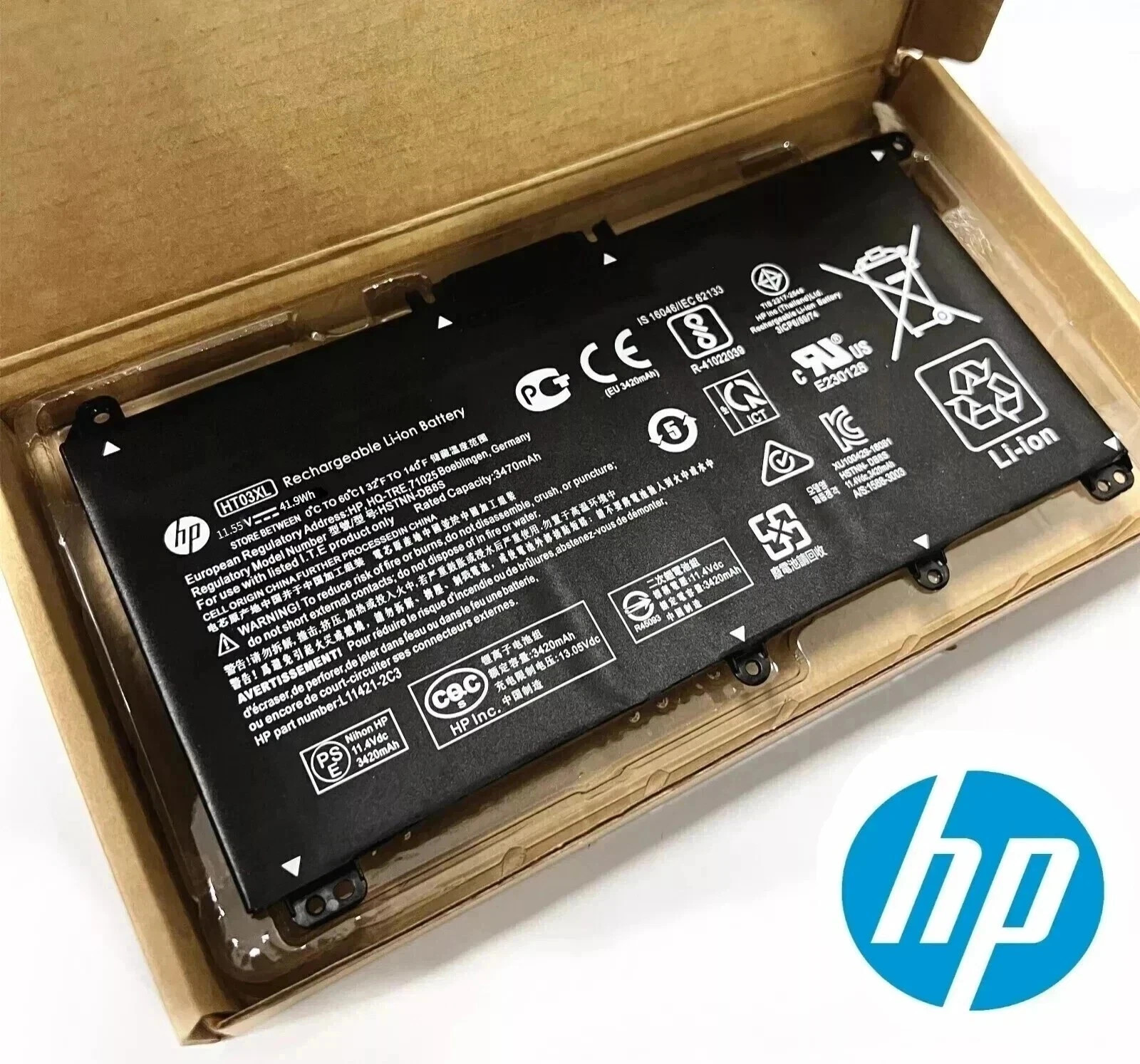 Genuine HT03XL Battery For HP Pavilion L11421-2C2 L11119-855 15-DA 15-DB 15-CS