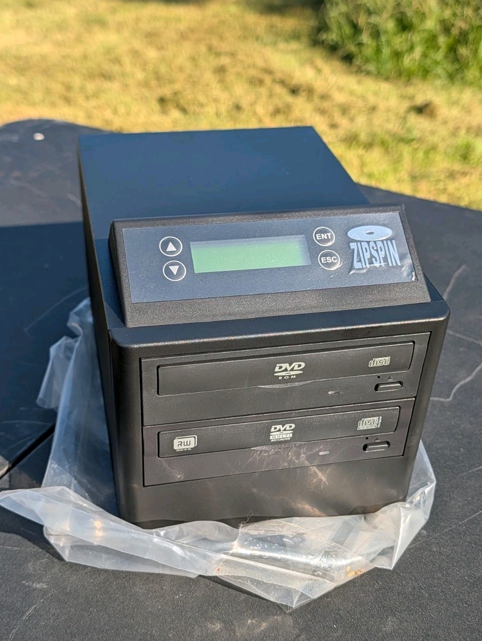 ZipSpin CD DVD Duplicator Disc Copier Tower 1-to-1 Burner Standalone Copier