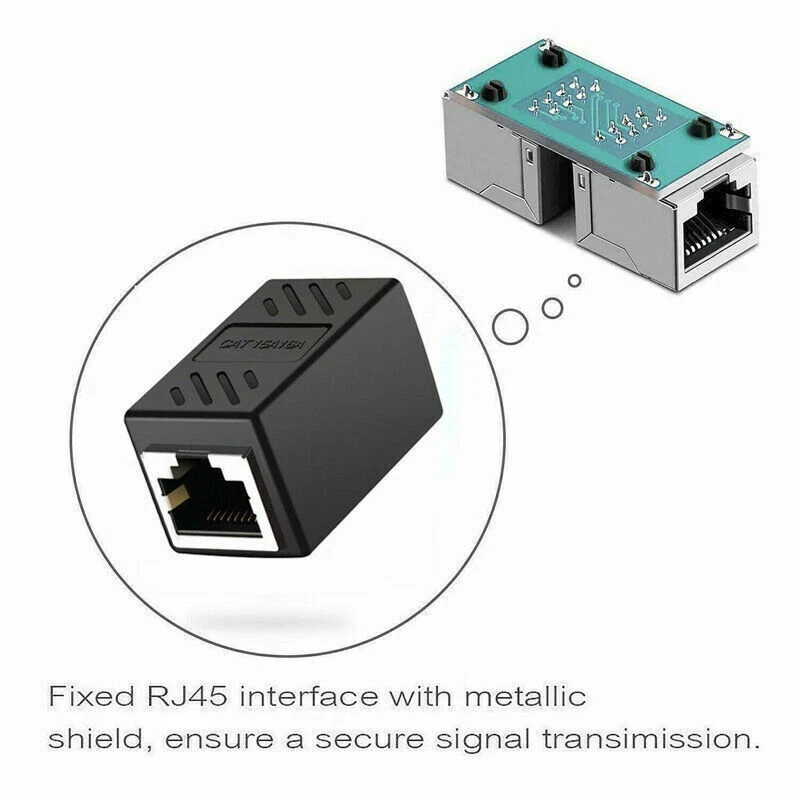 RJ45 Inline Coupler Cat7 Cat6 Cat5e Cat5 Ethernet LAN Network Cable Adapter Lot