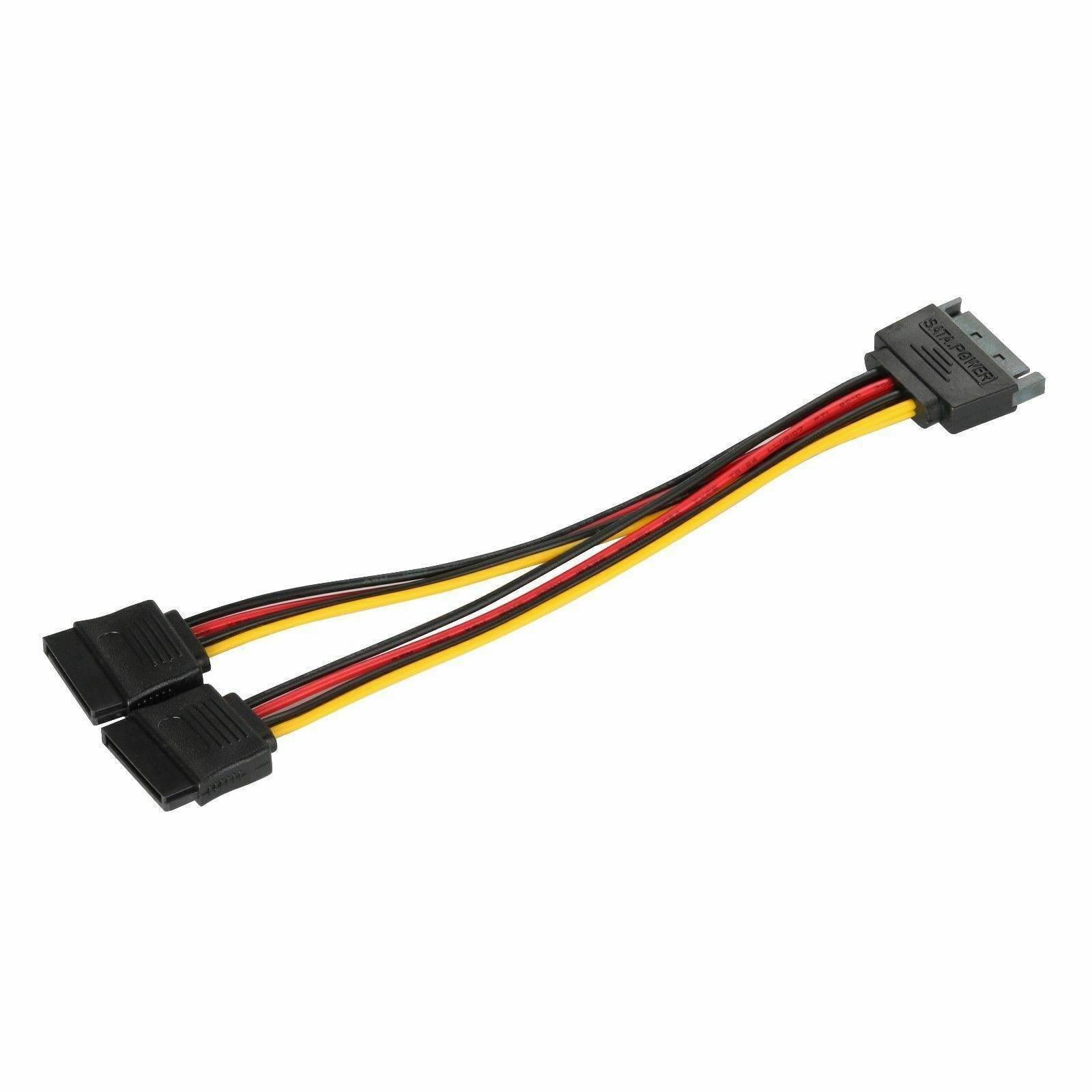 SATA Power 15-pin Y-Splitter Cable Adapter Male to Female for HDD Hard Drive USA