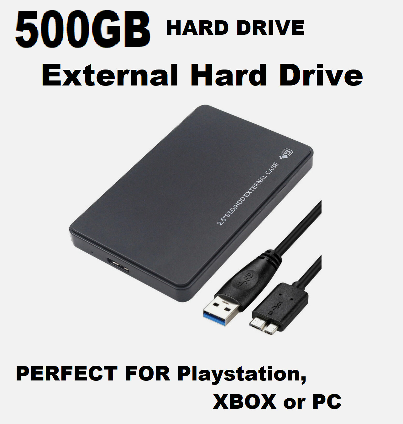 PC External Hard Drive for PS4/PS5 Windows MAC Unbranded 500 GB 500GB