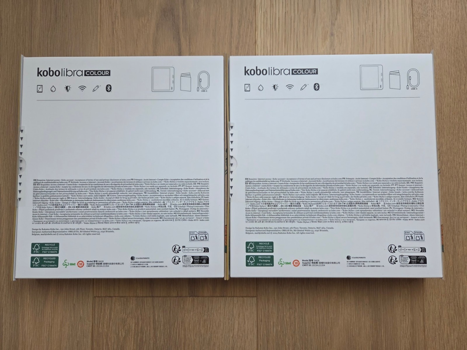 Kobo Libra Colour eBook Reader 7″ E-Ink Carta N428-KU Black or White – Brand New