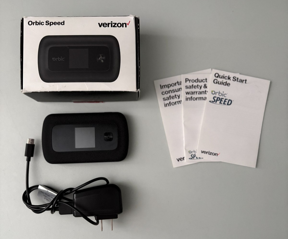 Verizon Orbic Speed RC400L Mobile Wi-Fi Hotspot 4G LTE ORB400LBVZRT