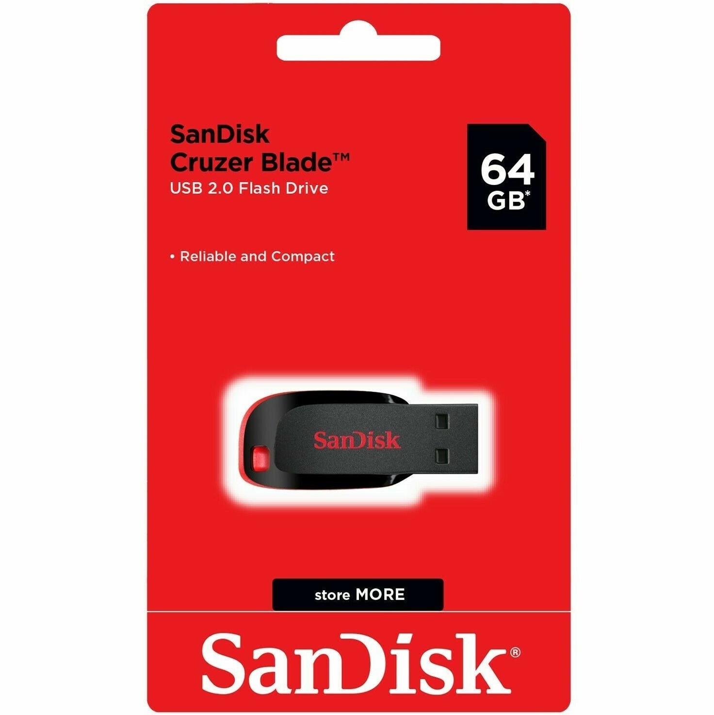 SanDisk Cruzer Blade 64GB USB 2.0 Flash Drive Thumb Drive Memory Stick (10 Pack)