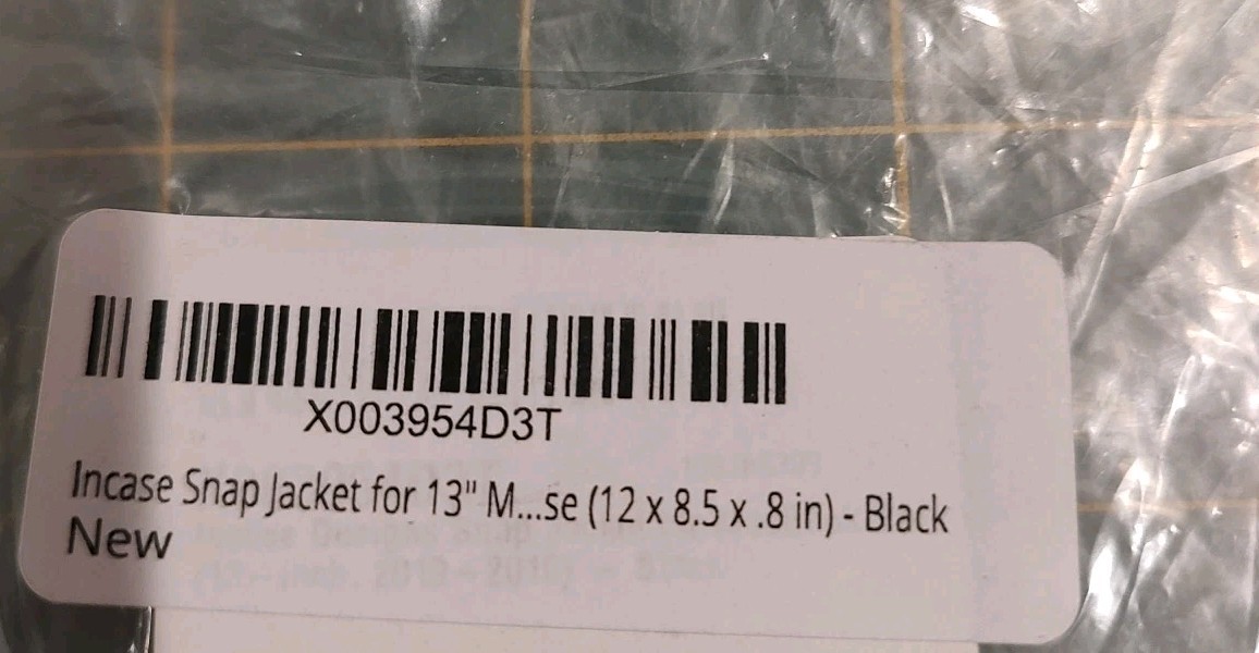 Incase Snap Jacket for 13″ MacBook Air – BLACK Hard Shell Case – New