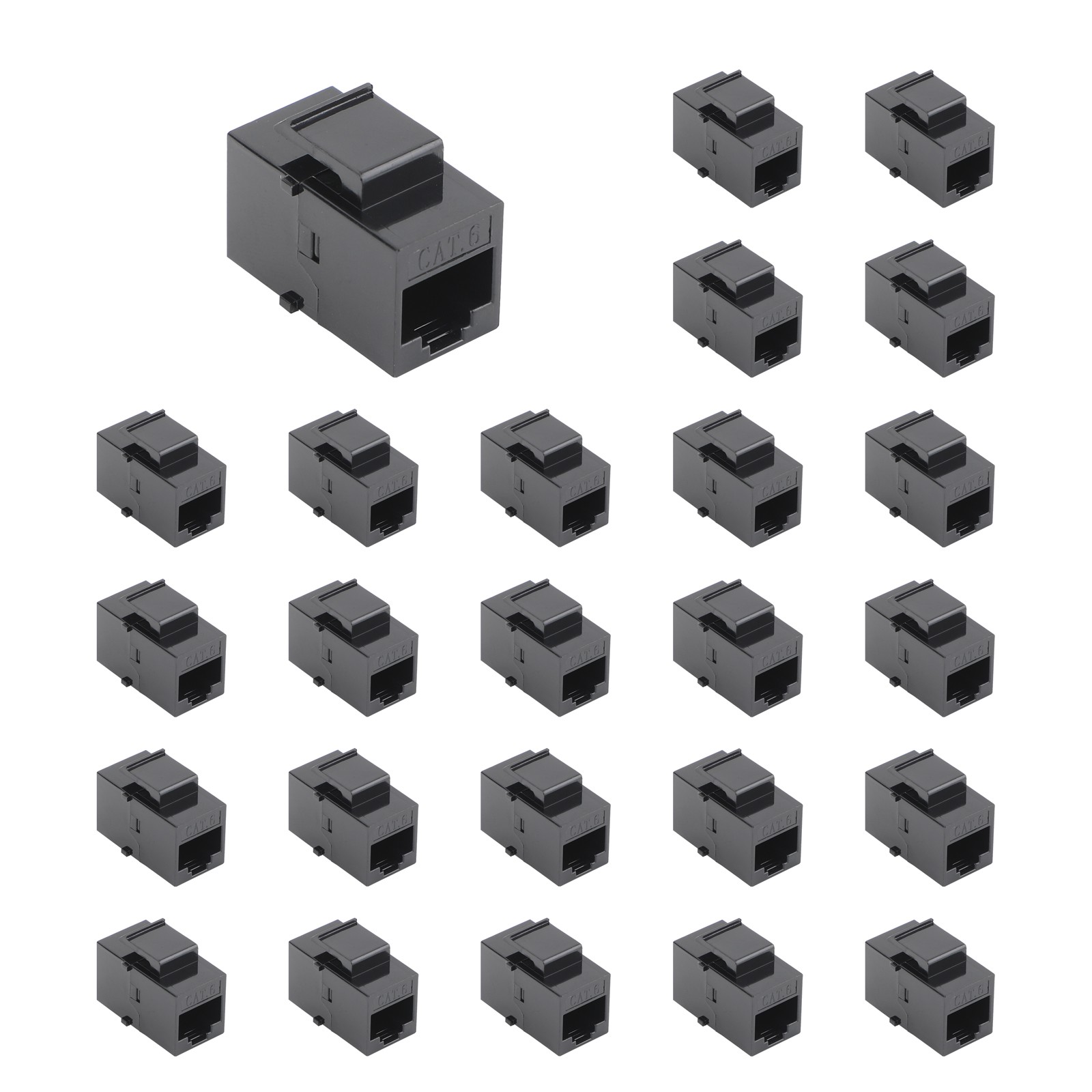 10/25 Pack CAT6 RJ45 Keystone Coupler, Cat6 Keystone Jack Female to Female