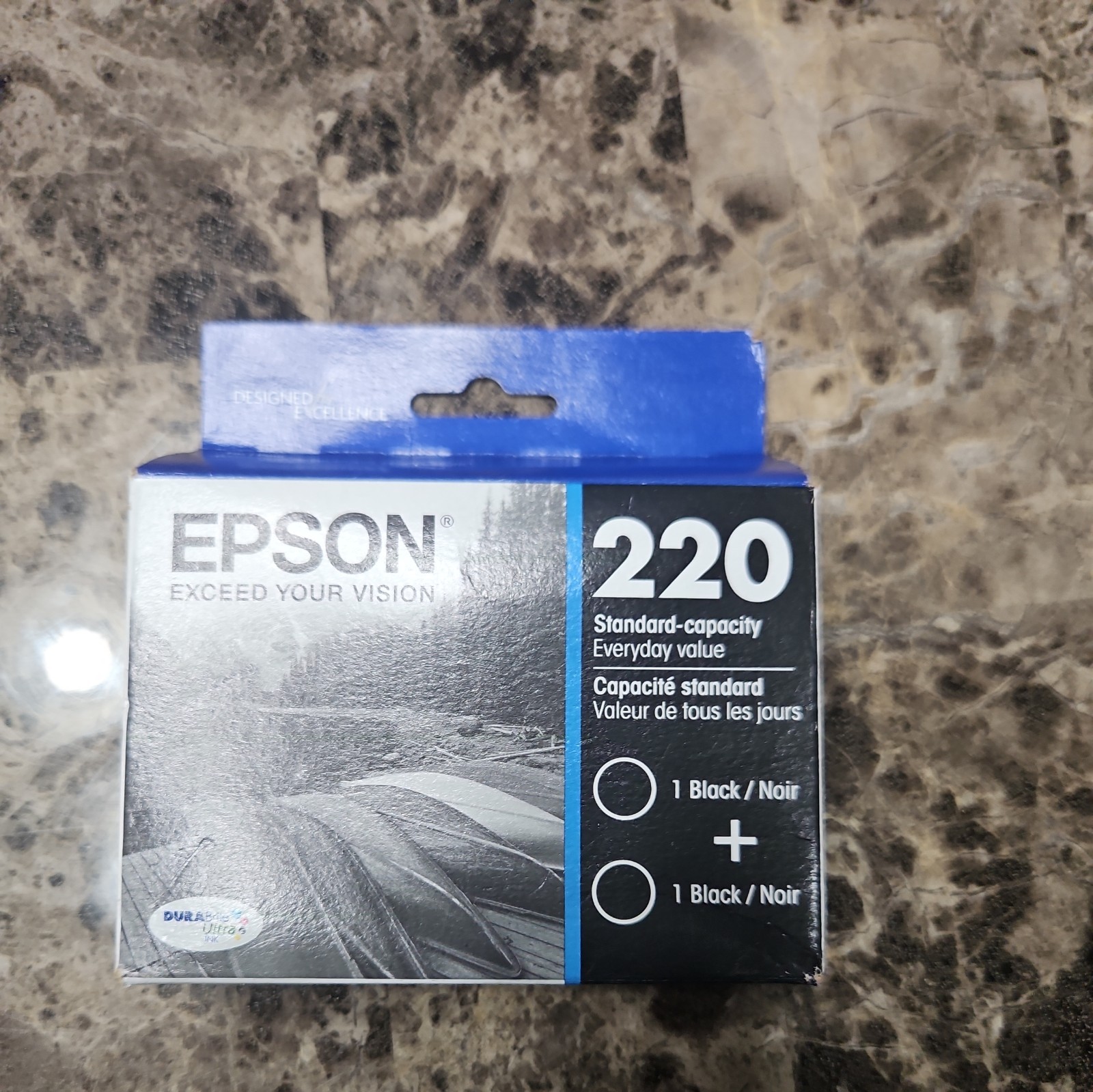 Epson 220 Standard Capacity Black Ink – 2 Cartridges – Exp 01/27