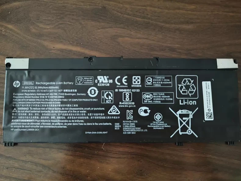 Genuine 52.5Wh SR03XL L08855-855 Battery For HP Pavilion 15-cx000 15-cx0xxx