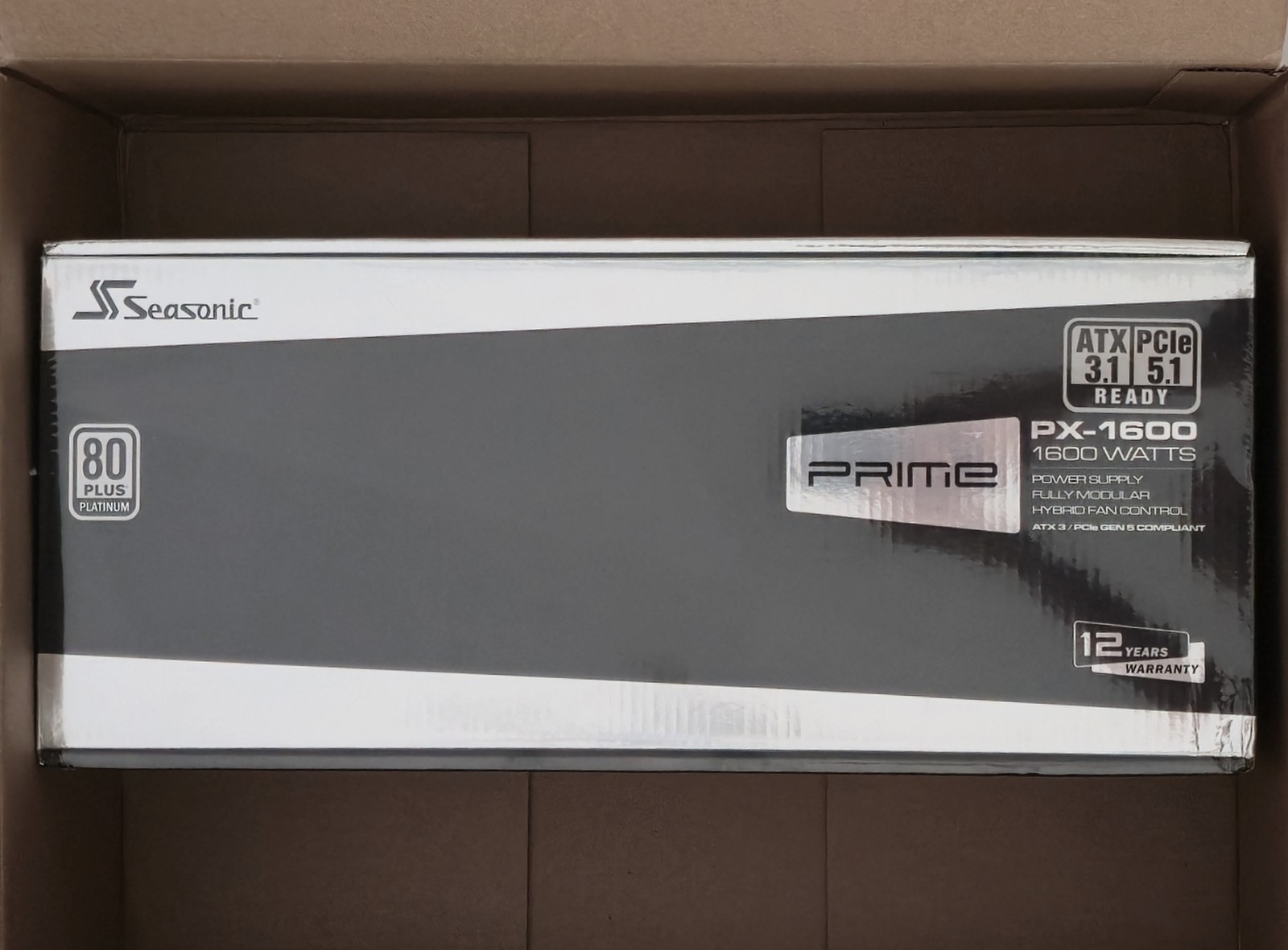 Seasonic Prime PX-1600 ATX 3.1 PCIe 5.1 80+ Platinum Fully Modular Power Supply