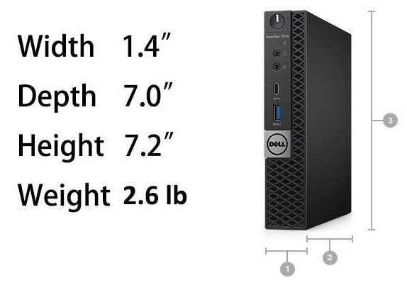 Dell OptiPlex 7060 MFF Mini PC i7-8700T Up To 32GB RAM SSD WiFi Win 11 Desktop