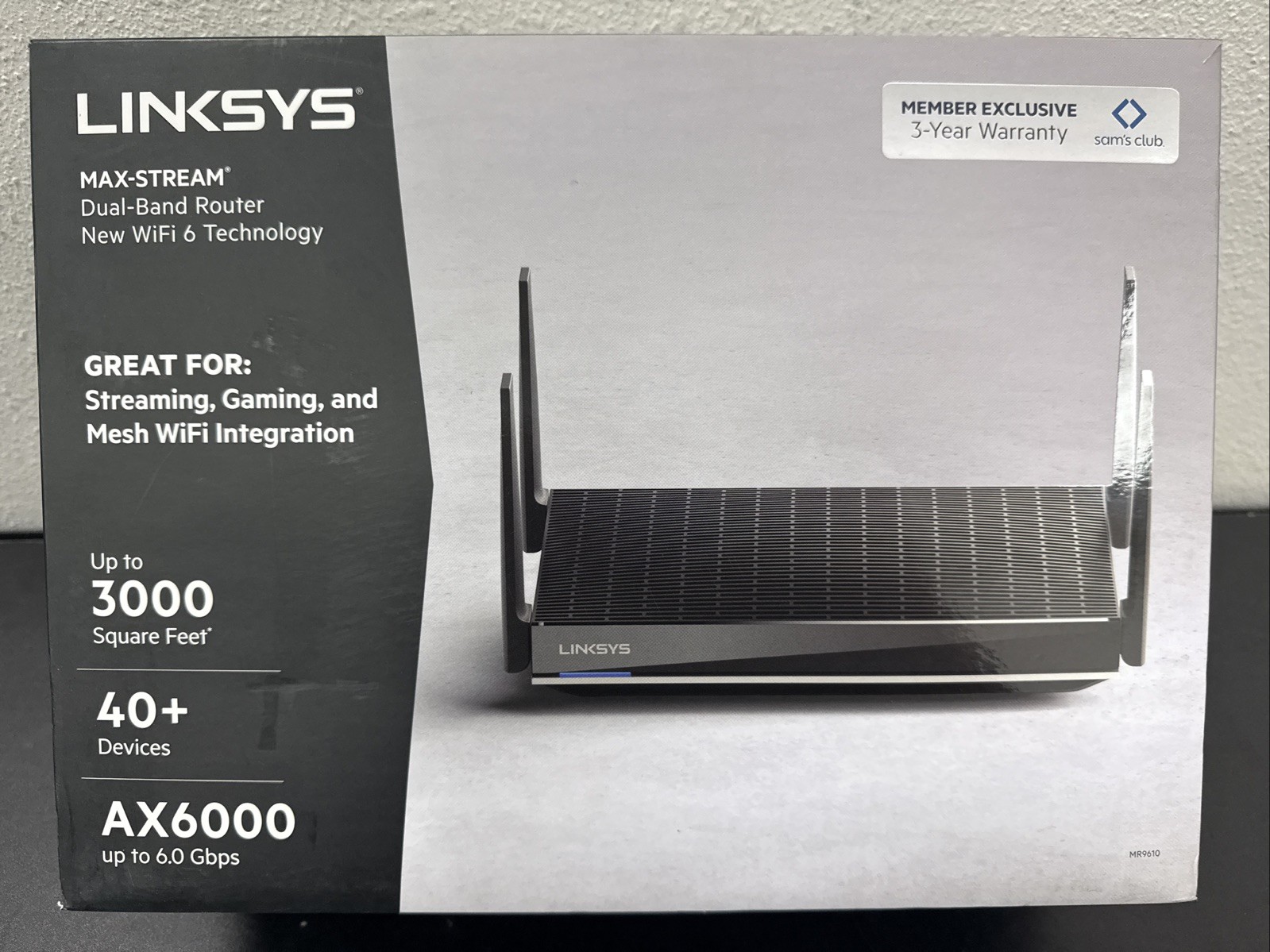Linksys AX6000 Dual-Band Mesh Wi-Fi 6 Router – Black