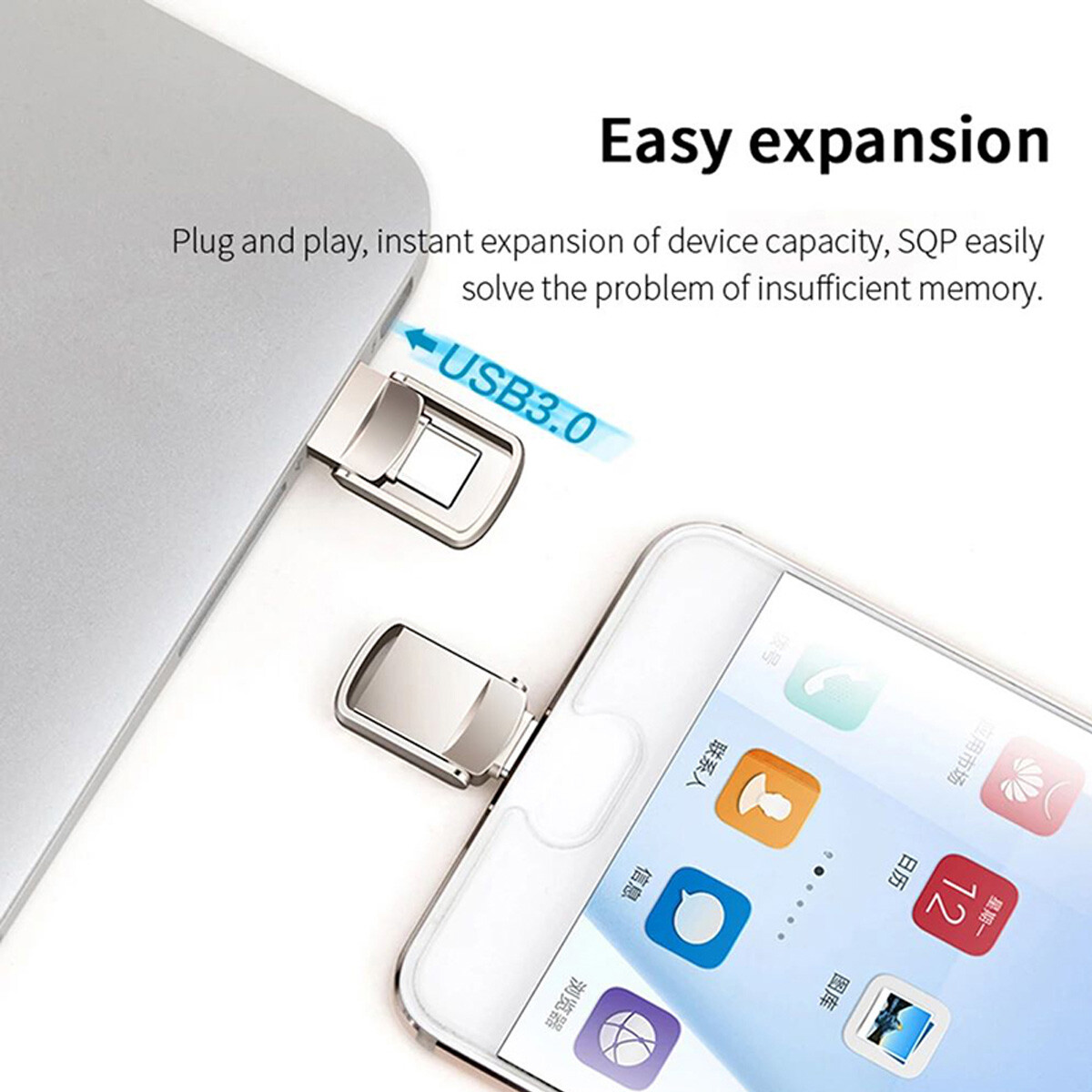 1TB 2TB Type C/USB-A USB 3.0 Flash Drive Thumb Drive Memory Stick for PC Laptop