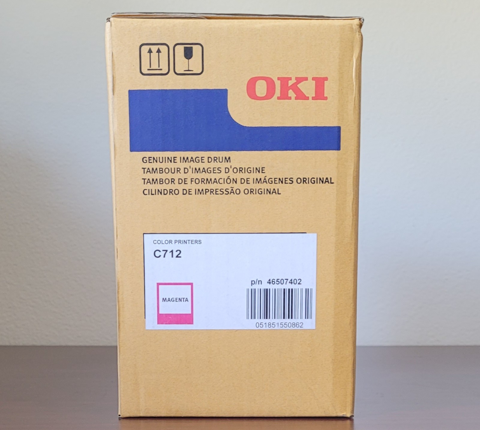 New Genuine Okidata OKI C712 Imaging Drum Unit Magenta 46507402 Color Printers