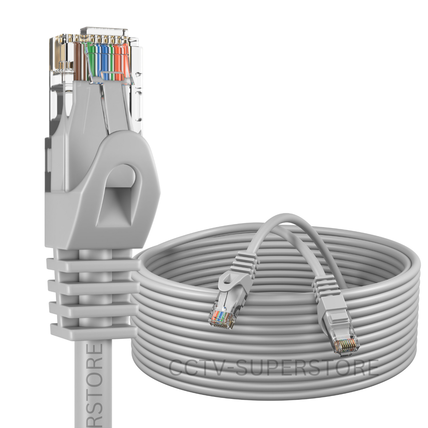 25ft Cat6 Ethernet Cable RJ45 UTP Patch Streaming Gaming XBOX PS5 Internet Grey