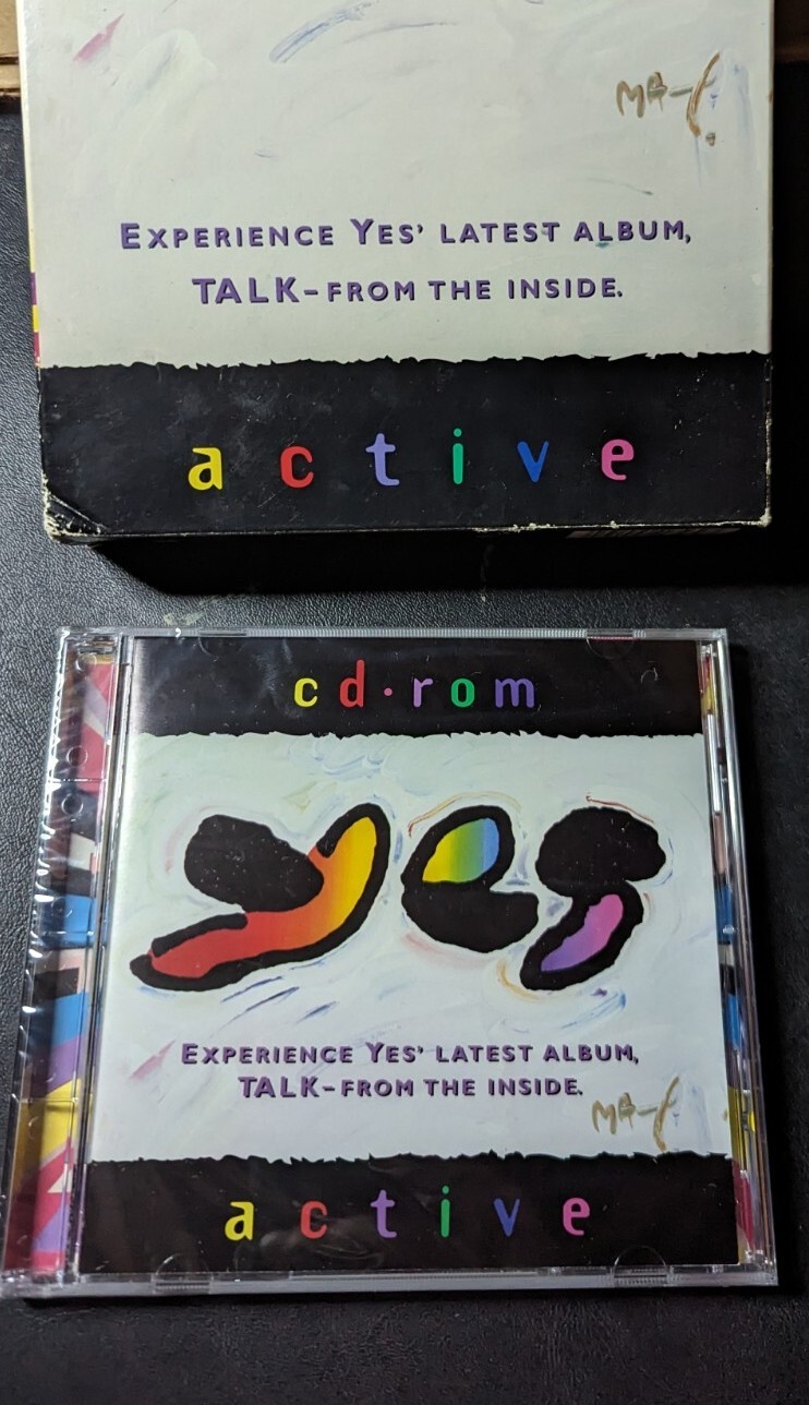 Yes Active CD-ROM Talk Album Mac/PC Software 1994 Sealed + Original Box- Music
