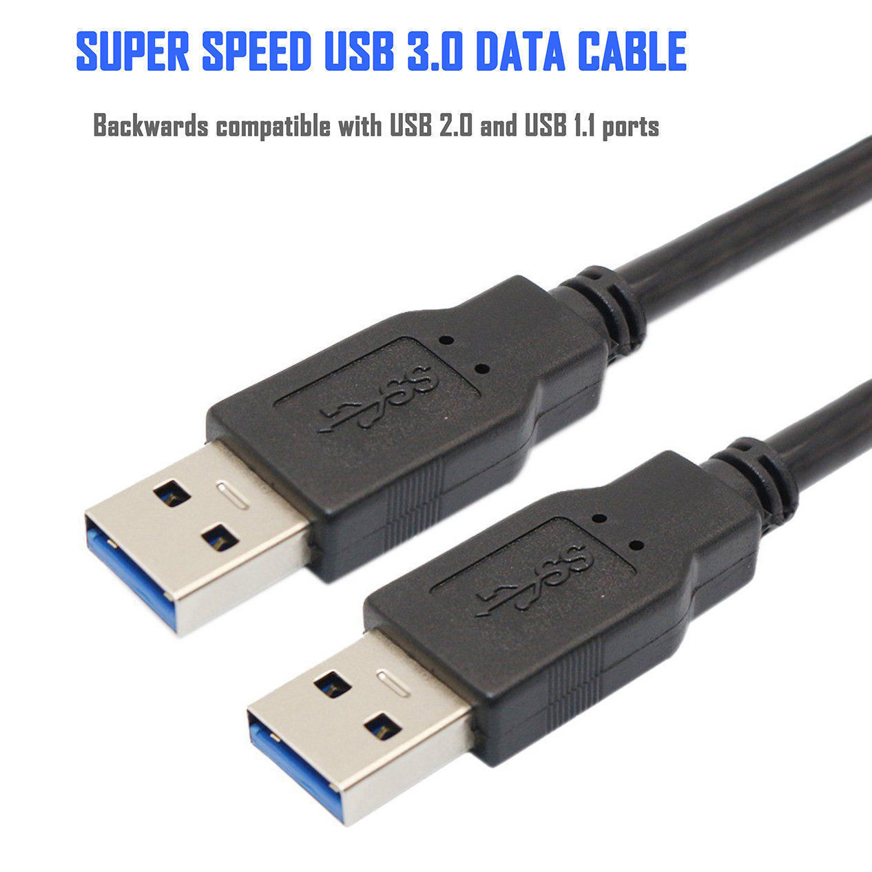 New USB 3.0 A Male to A Male USB to USB Cable M/M Cord for Data sync Transfer