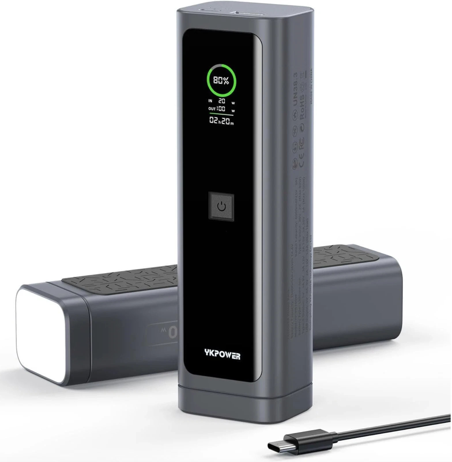 Portable Charger 100W, 10000mAh Fast Charging Laptop with 2 USB Port TFT Display