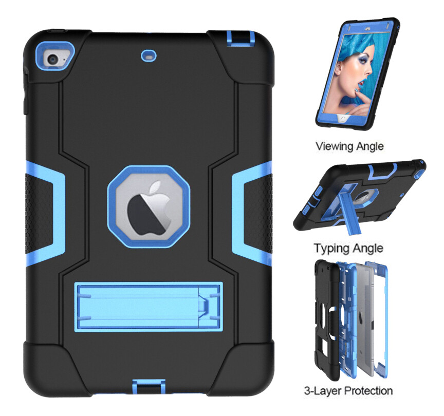 for iPad 2nd 3rd 4th 5th 6th 7th 9th Gen Shockproof Heavy Duty Case Stand Cover