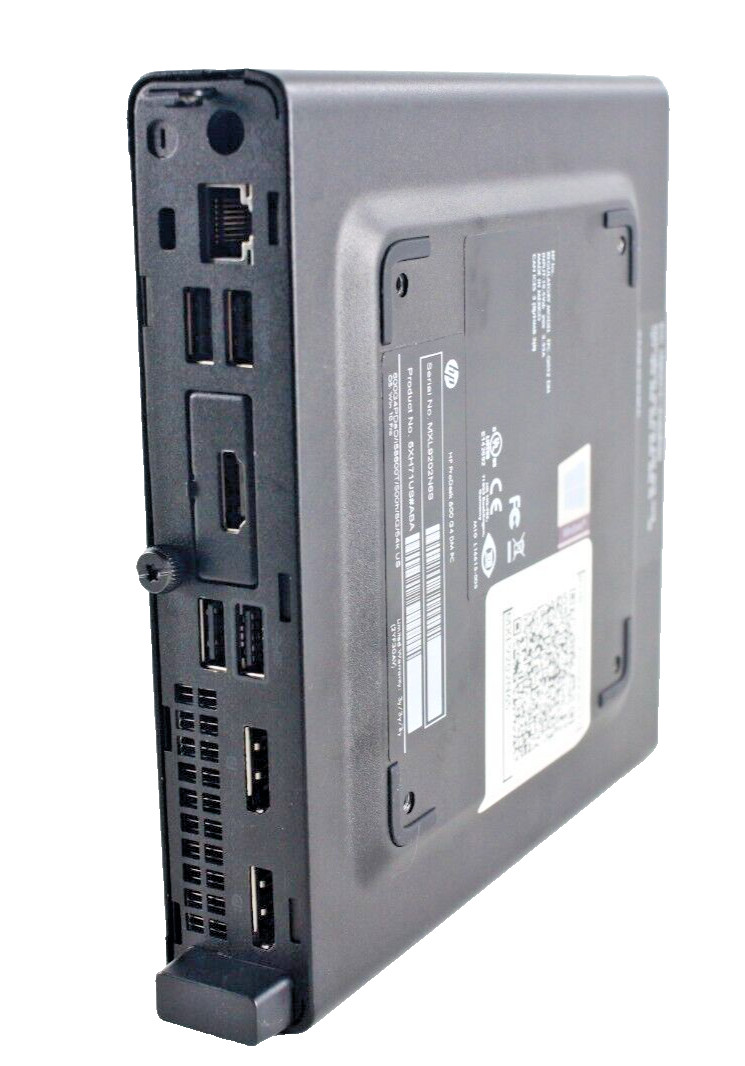 HP ProDesk 600 G4 DM Mini Desktop i5 8th Gen 500GB HDD 8GB RAM Win 11 (BH)