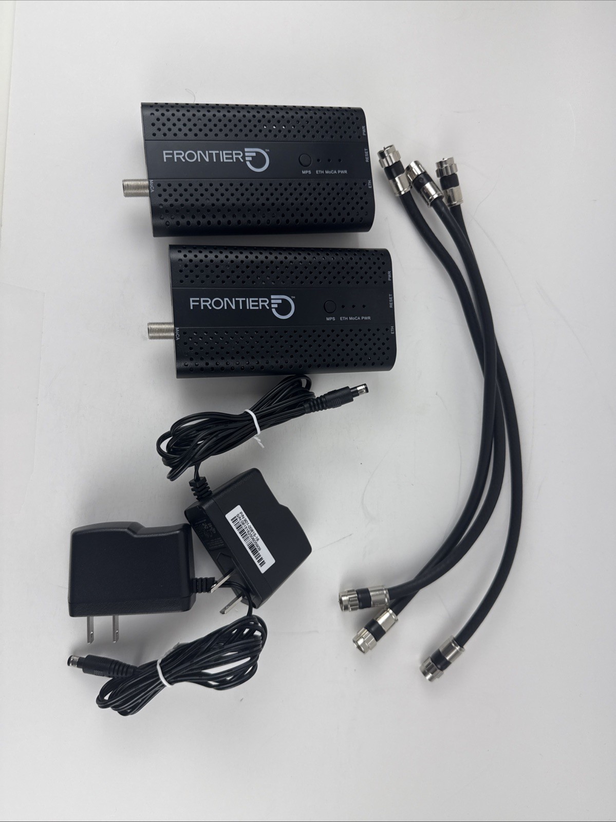 2 PACK / NEW FRONTIER FCA252 MoCa 2.5 Ethernet Network Adapter 3 MoCA Cables