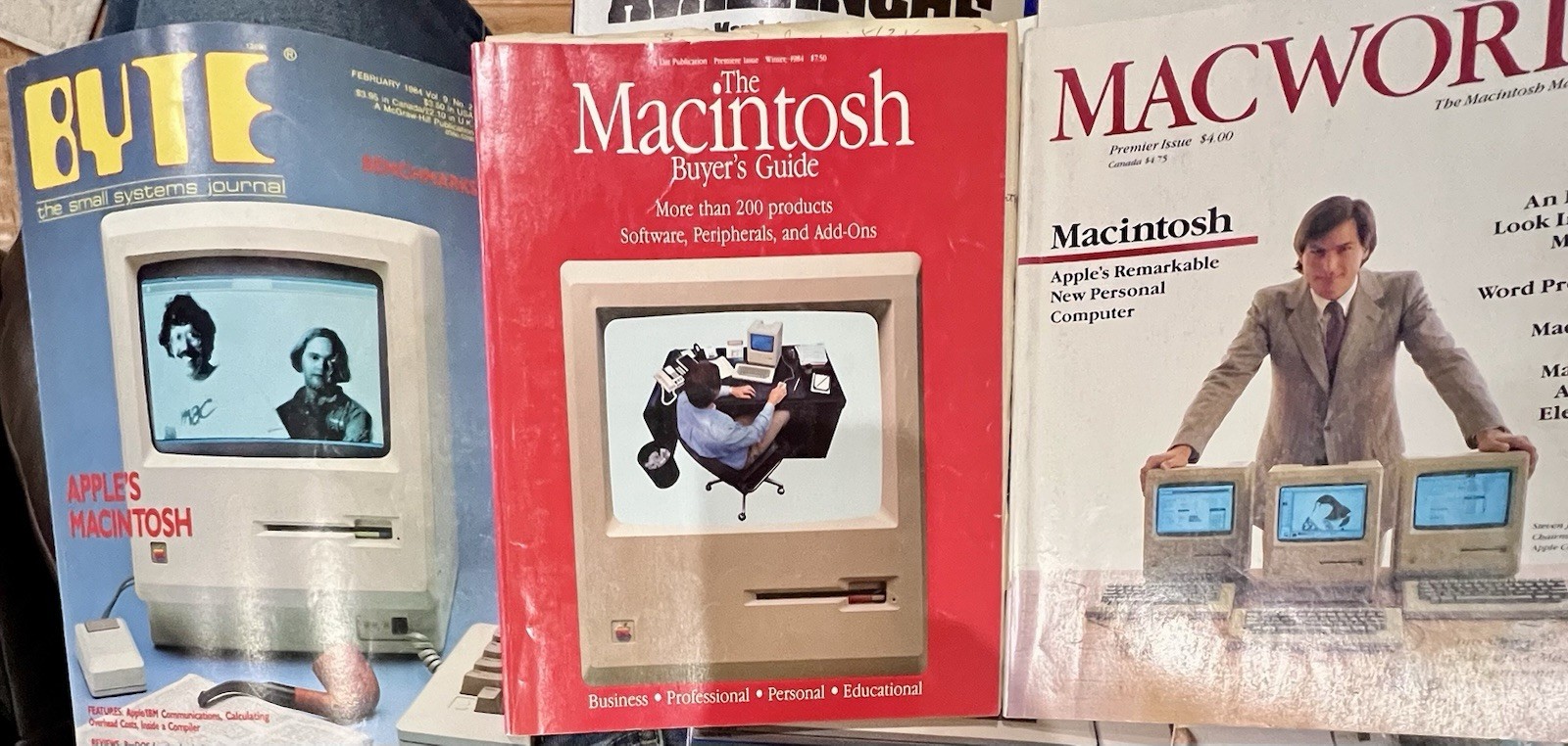 LOT Apple Computer 1980s Macworld Steve Jobs ‘84 Buyer Guide Marketing MediaREAD