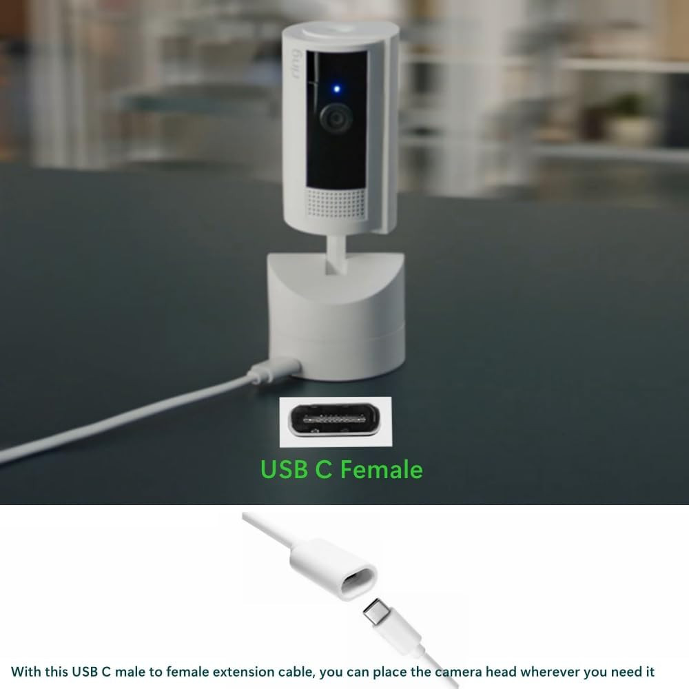 10Ft Long Type C Extension Cable, USB C Male to Female Extender Cord Compatible