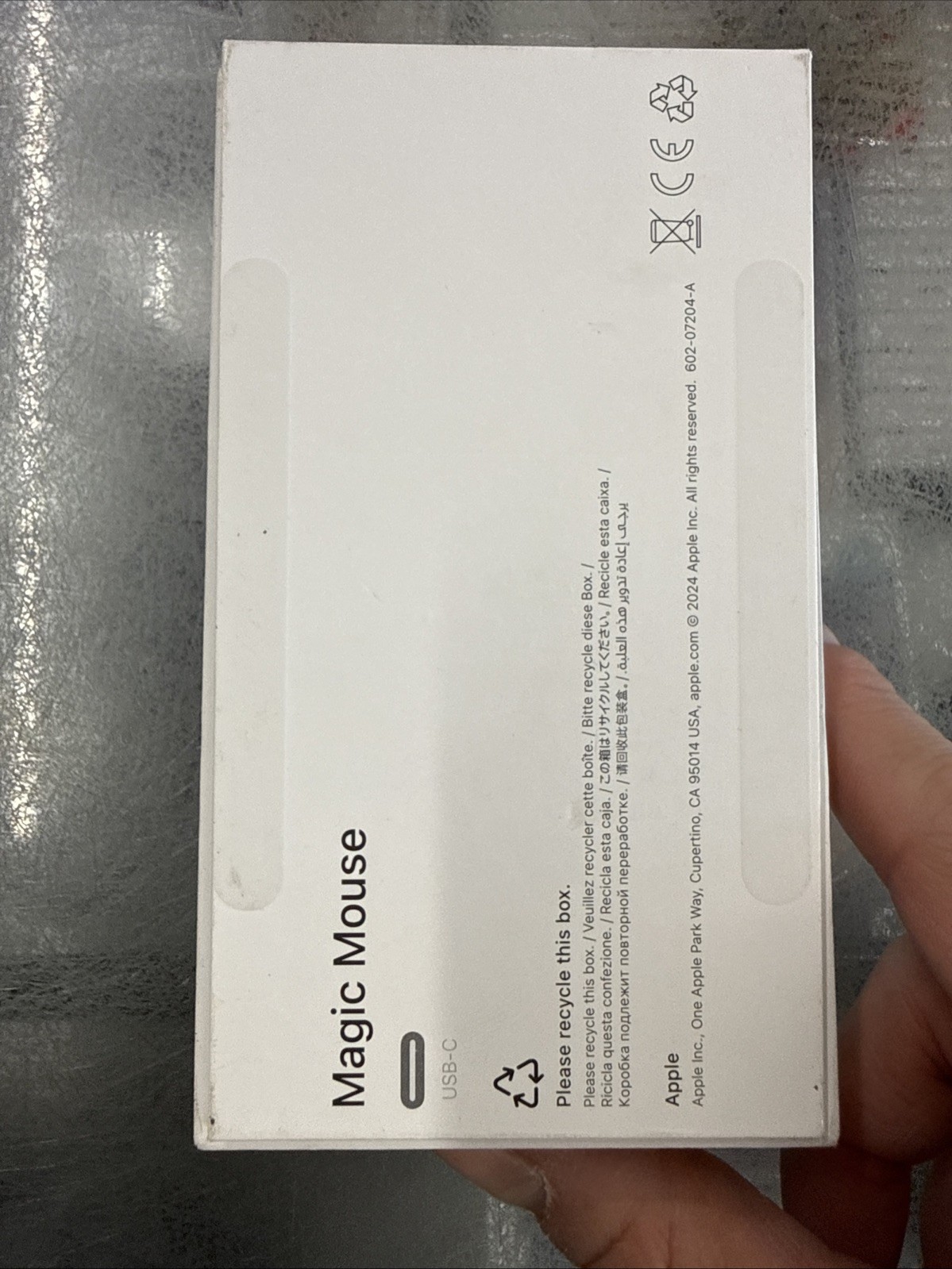 Apple Magic Mouse Wireless USB-C Multi-Touch Surface Mint MXK53AM/A (A3204)