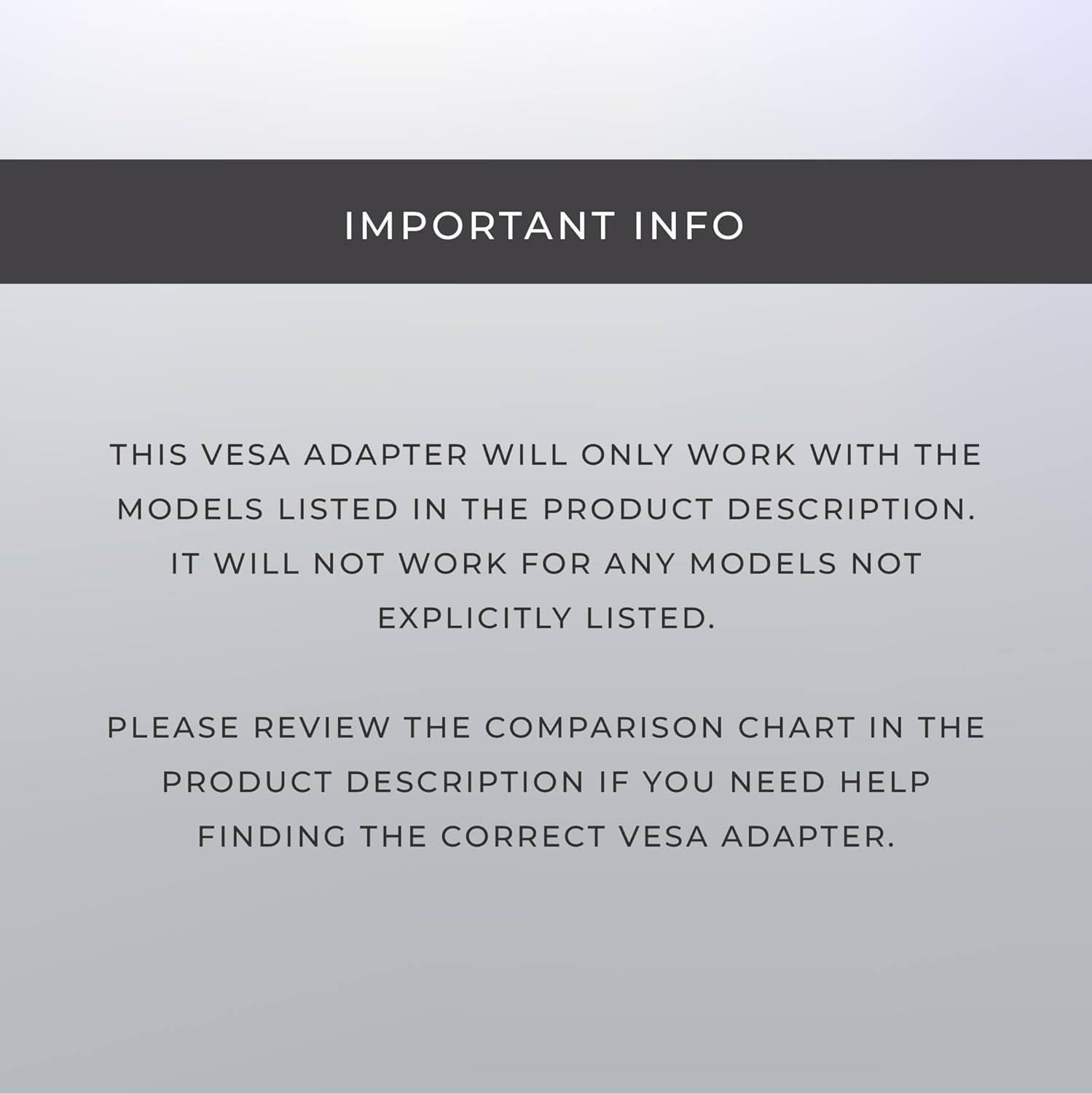 VESA Mount Adapter Plate for 200 X 100 Mm VESA Patterns, Conversion Kit for 75 X