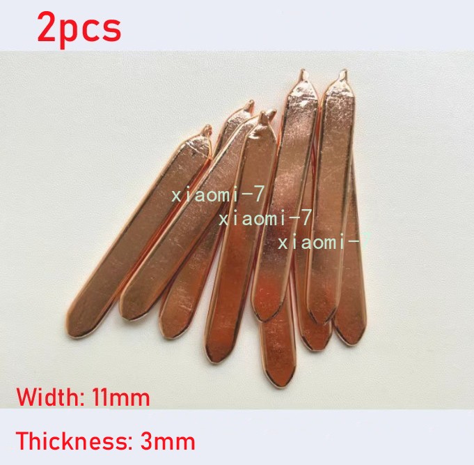 Copper Flat Heat Pipe for Cooling Laptop CPU GPU Heatsink 11x3mm length 50-400mm