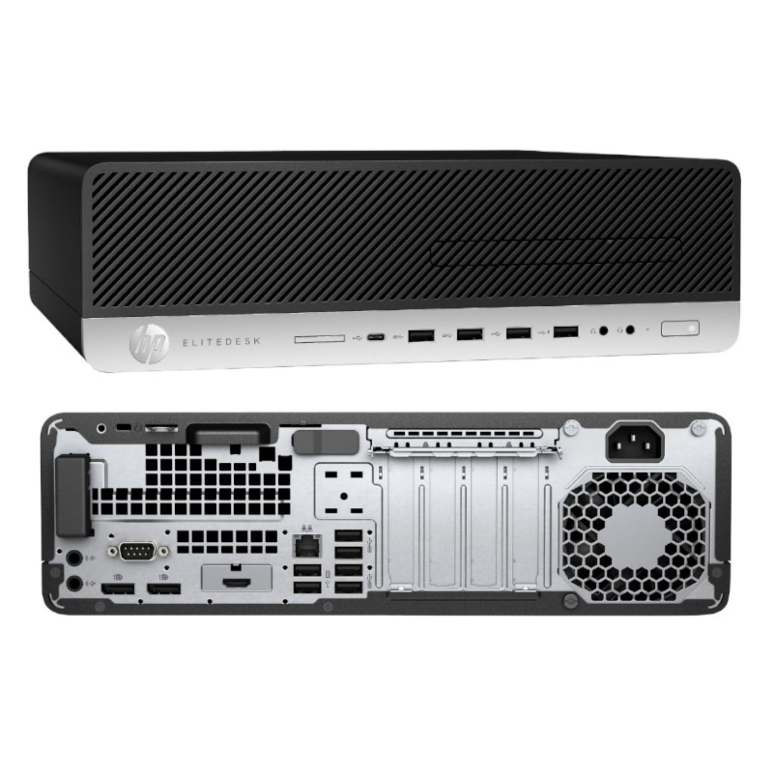 HP EliteDesk 800 G4 SFF Intel i5-8500 3 GHz 8 GB 256 GB SSD W11H Desktop, Black